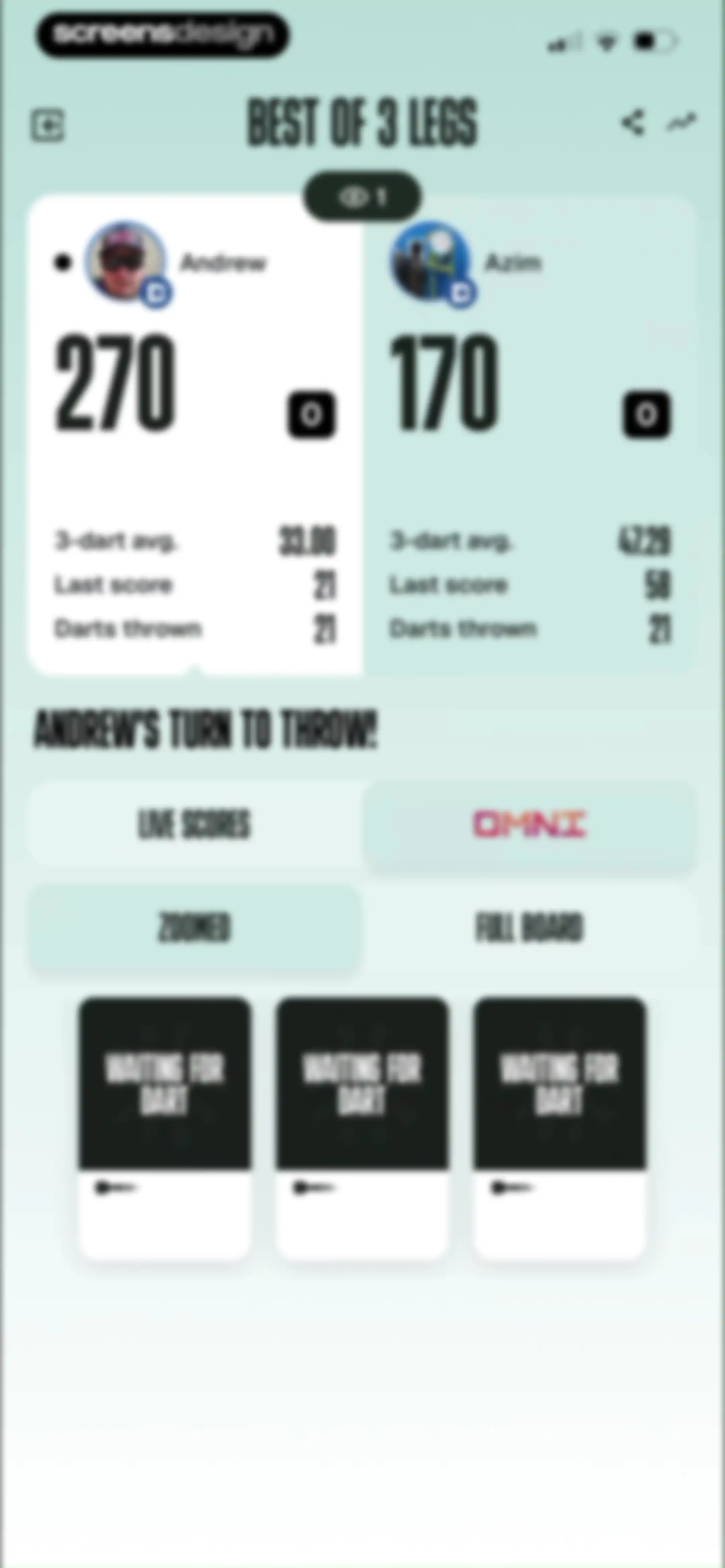 DartCounter screen 82
