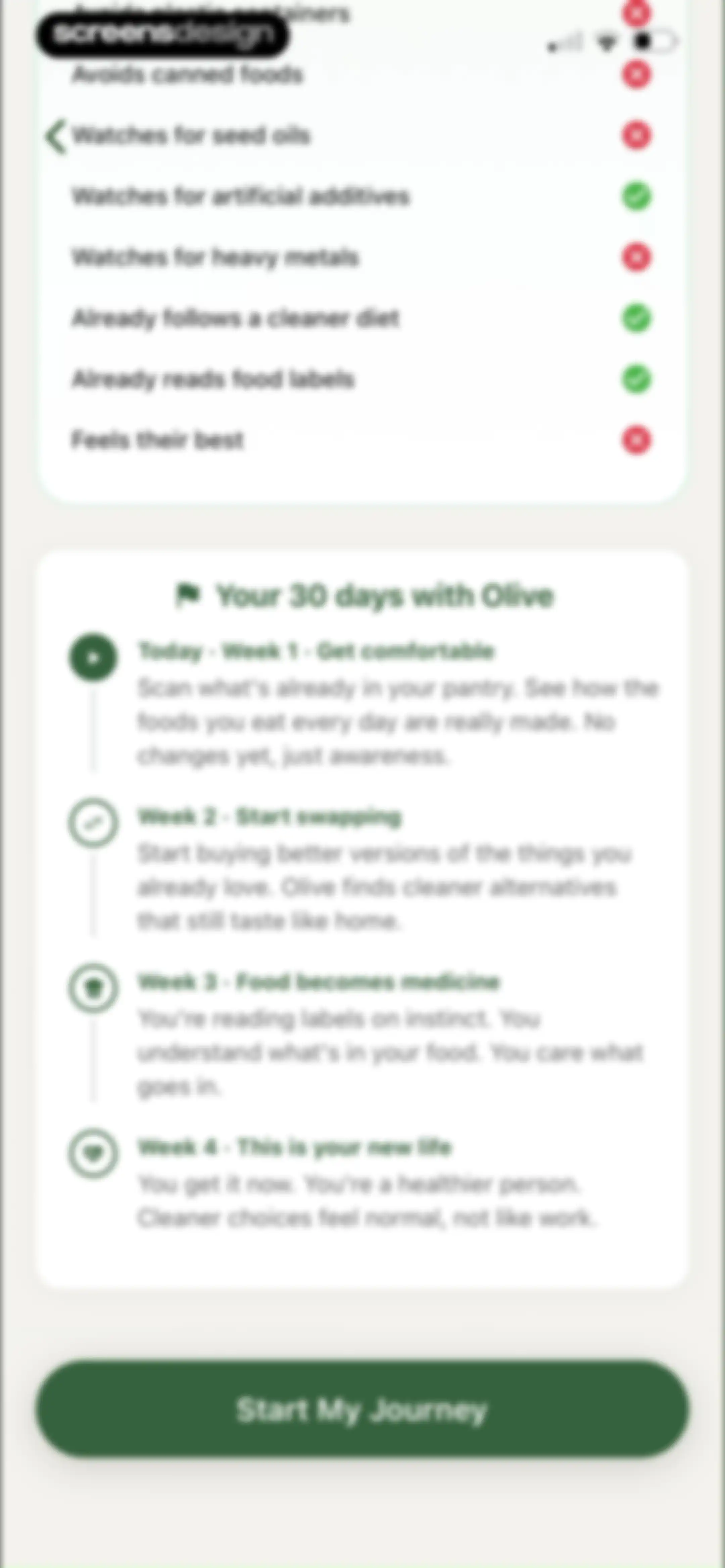 Olive: Food & Cosmetic Scanner screen 44