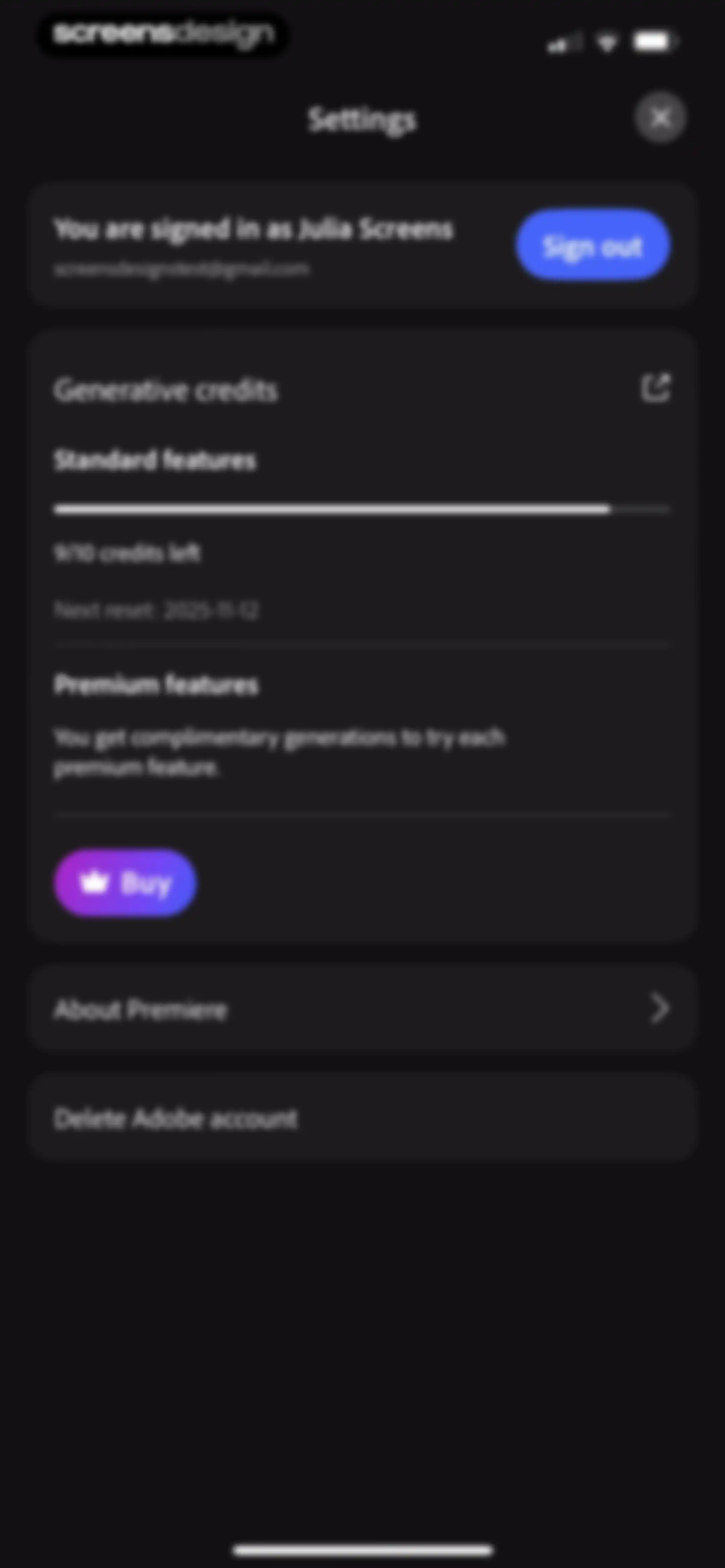 Adobe Premiere AI Video Editor screen 97