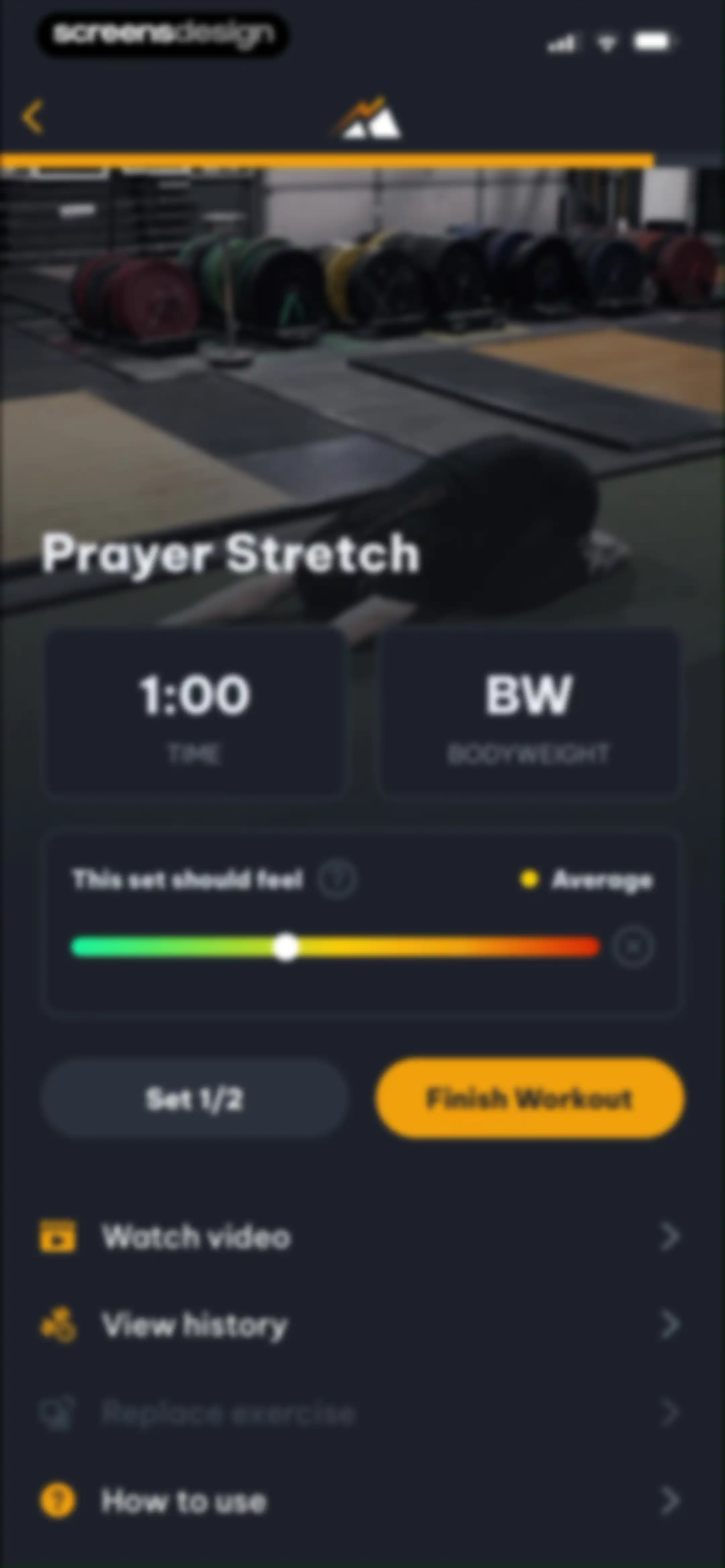 Peak Strength screen 50
