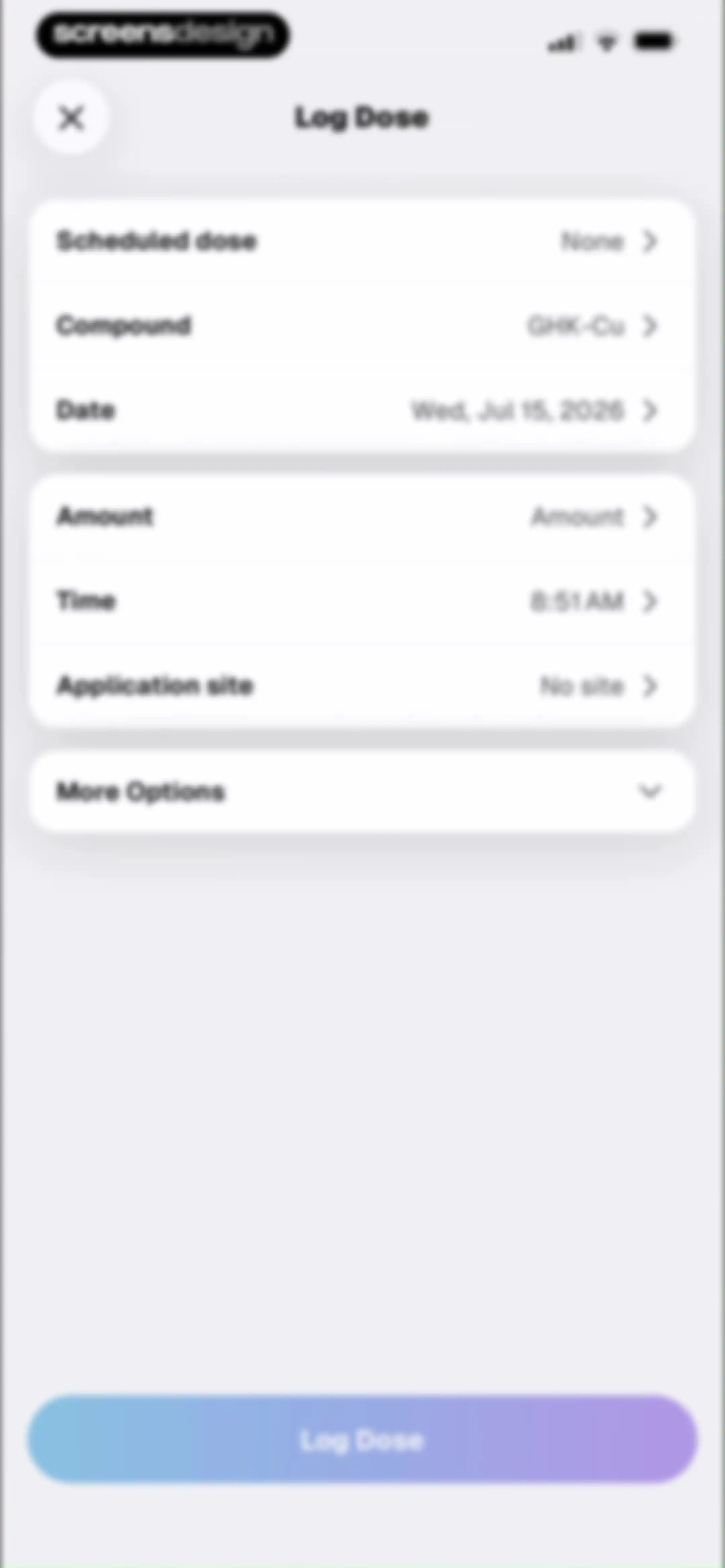 Pep AI: Peptide GLP-1 Tracker screen 100