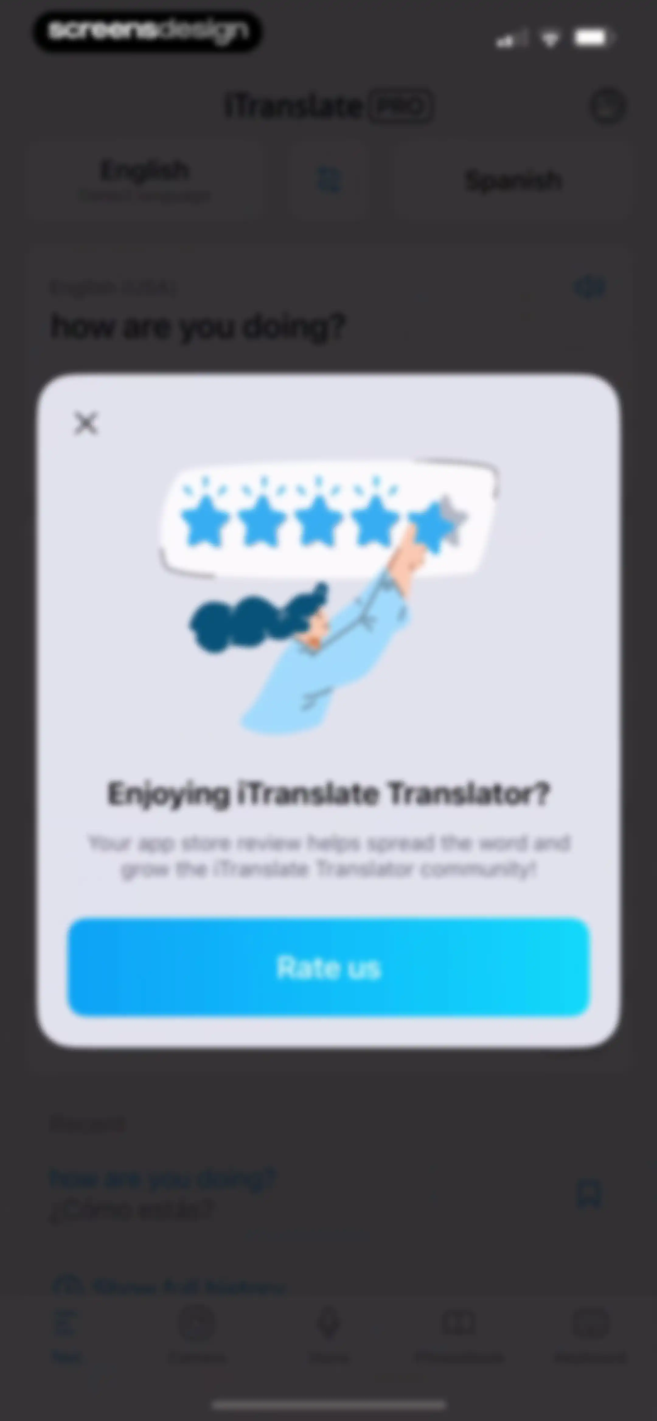 iTranslate Translator screen 32