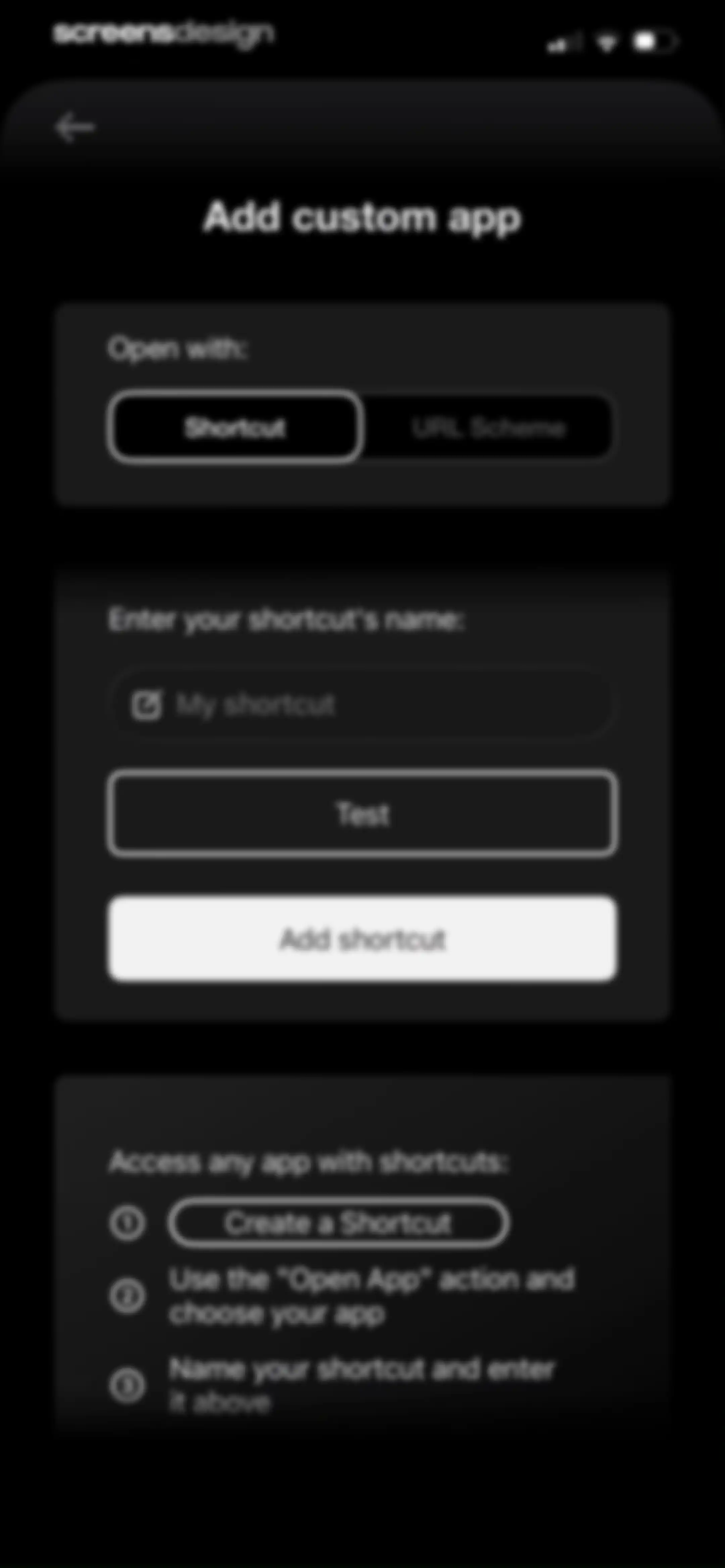 Blank Spaces Launcher screen 36