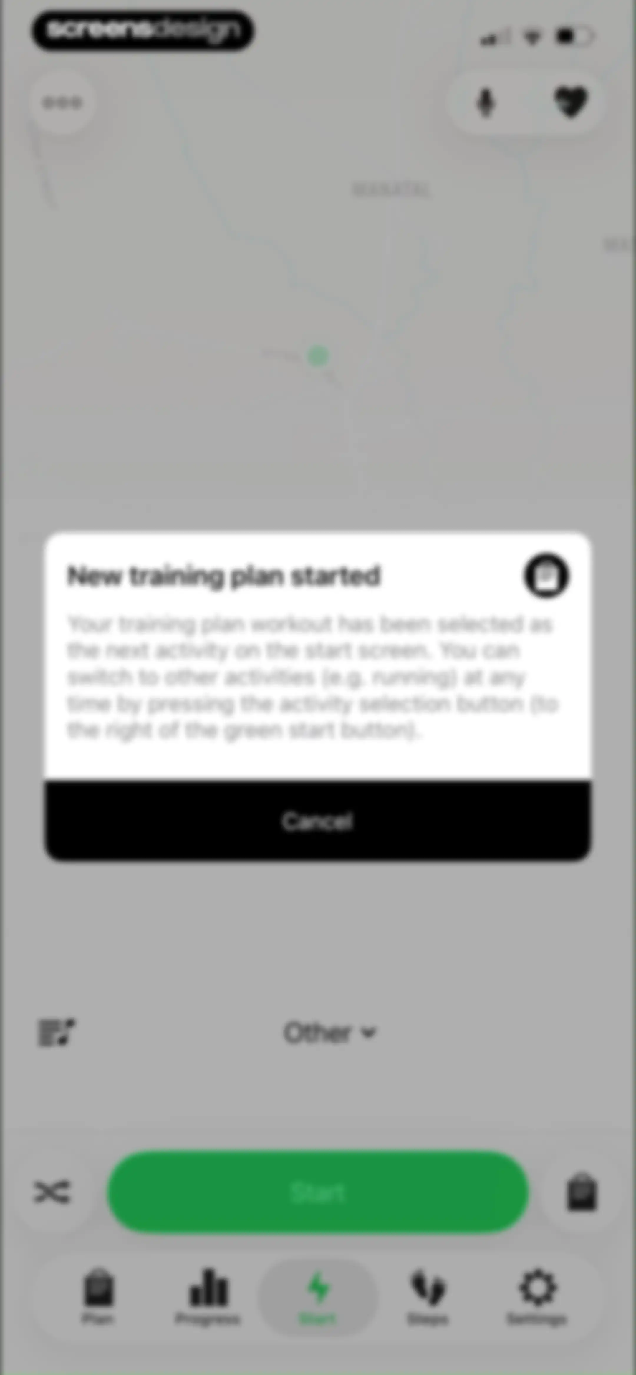 Running Walking Tracker Goals screen 69