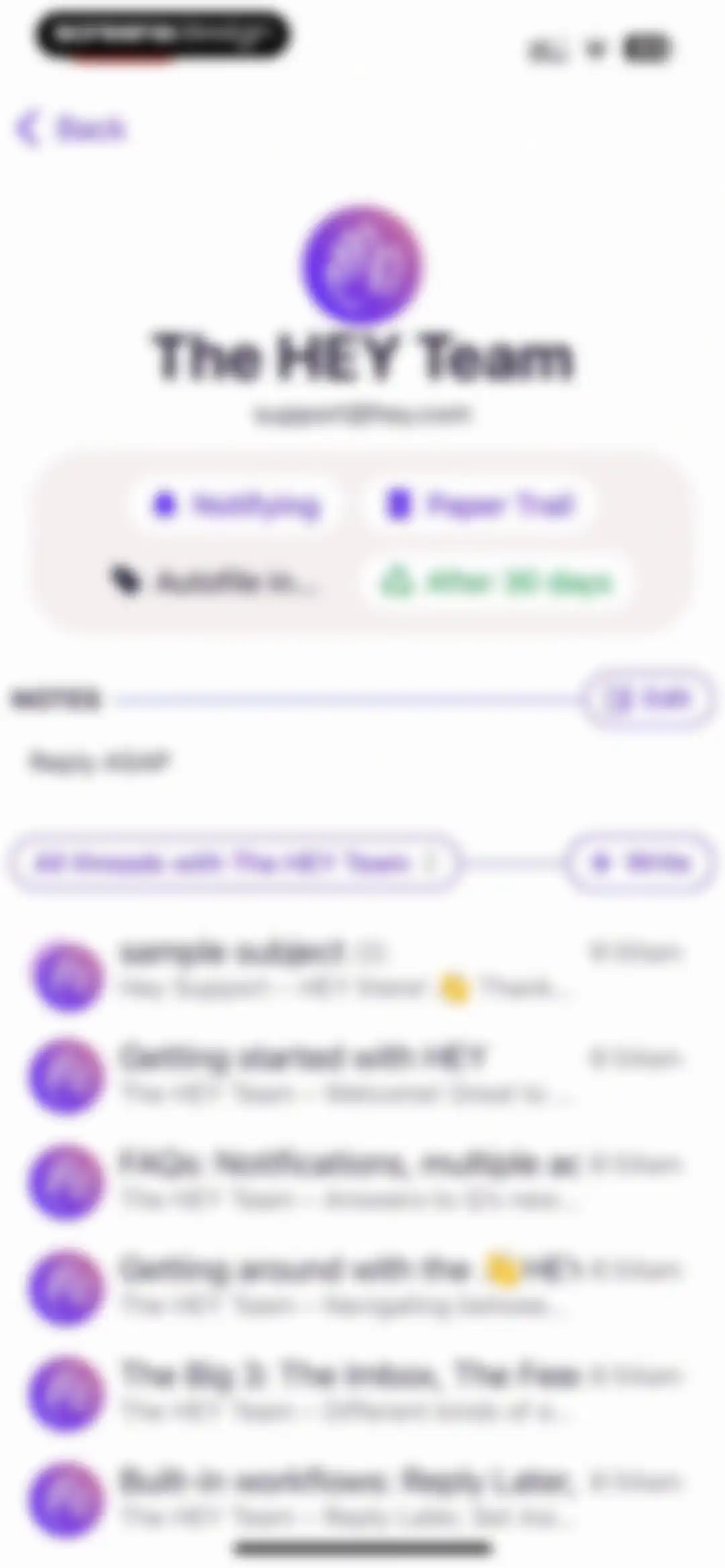 HEY Email screen 49
