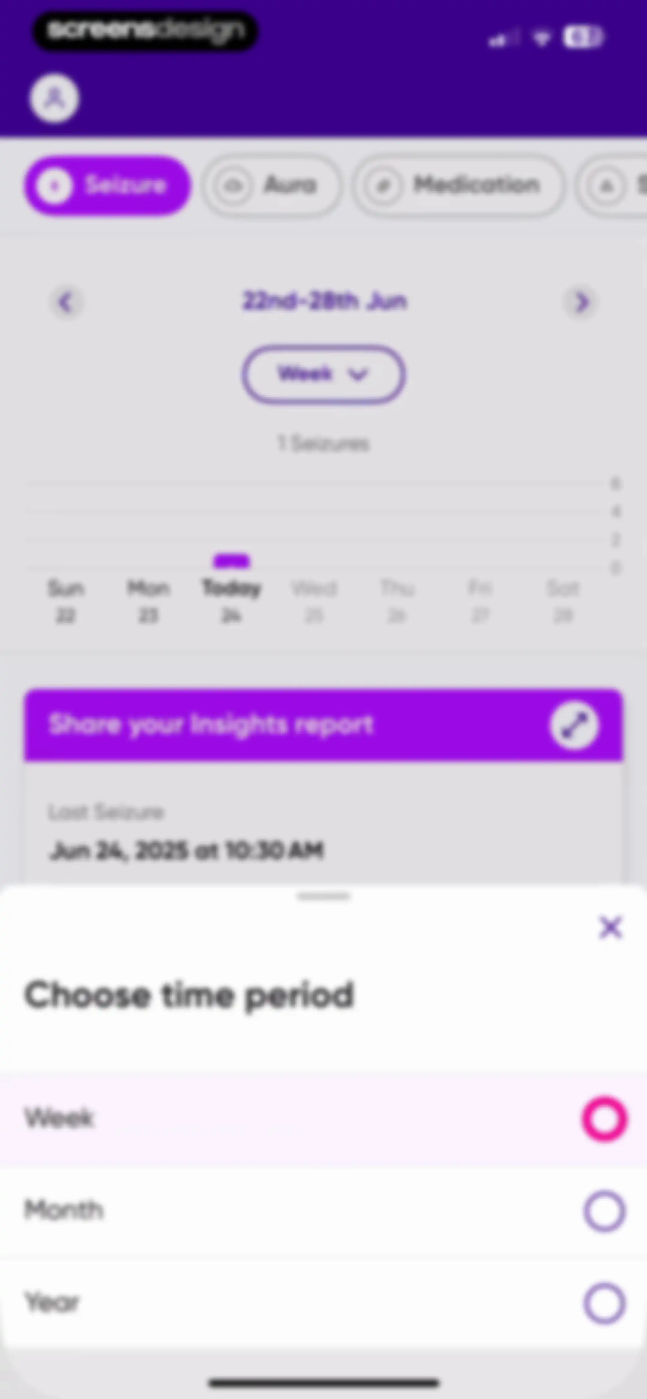 Epsy: Seizure Log for Epilepsy screen 57