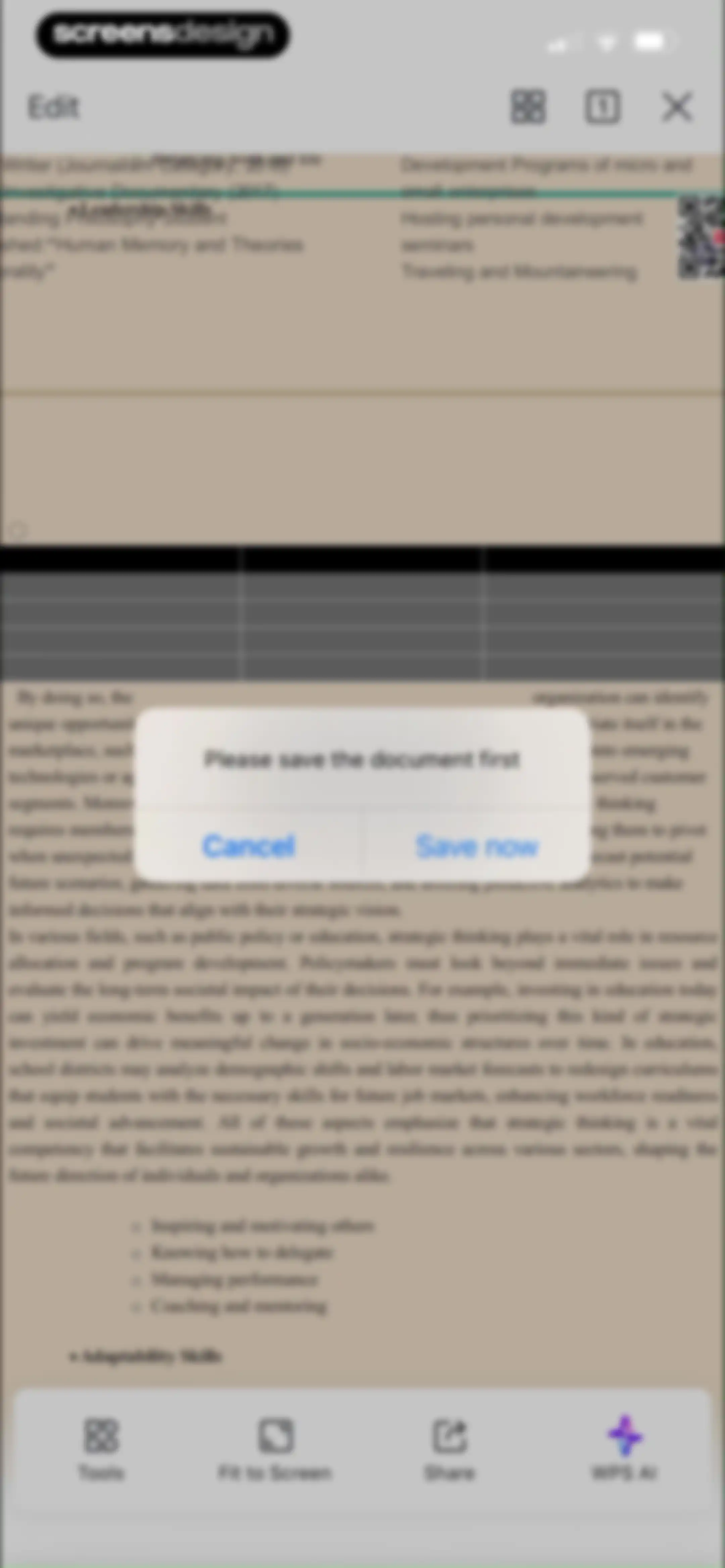 WPS Office-AI Doc, PDF, Sheet screen 106