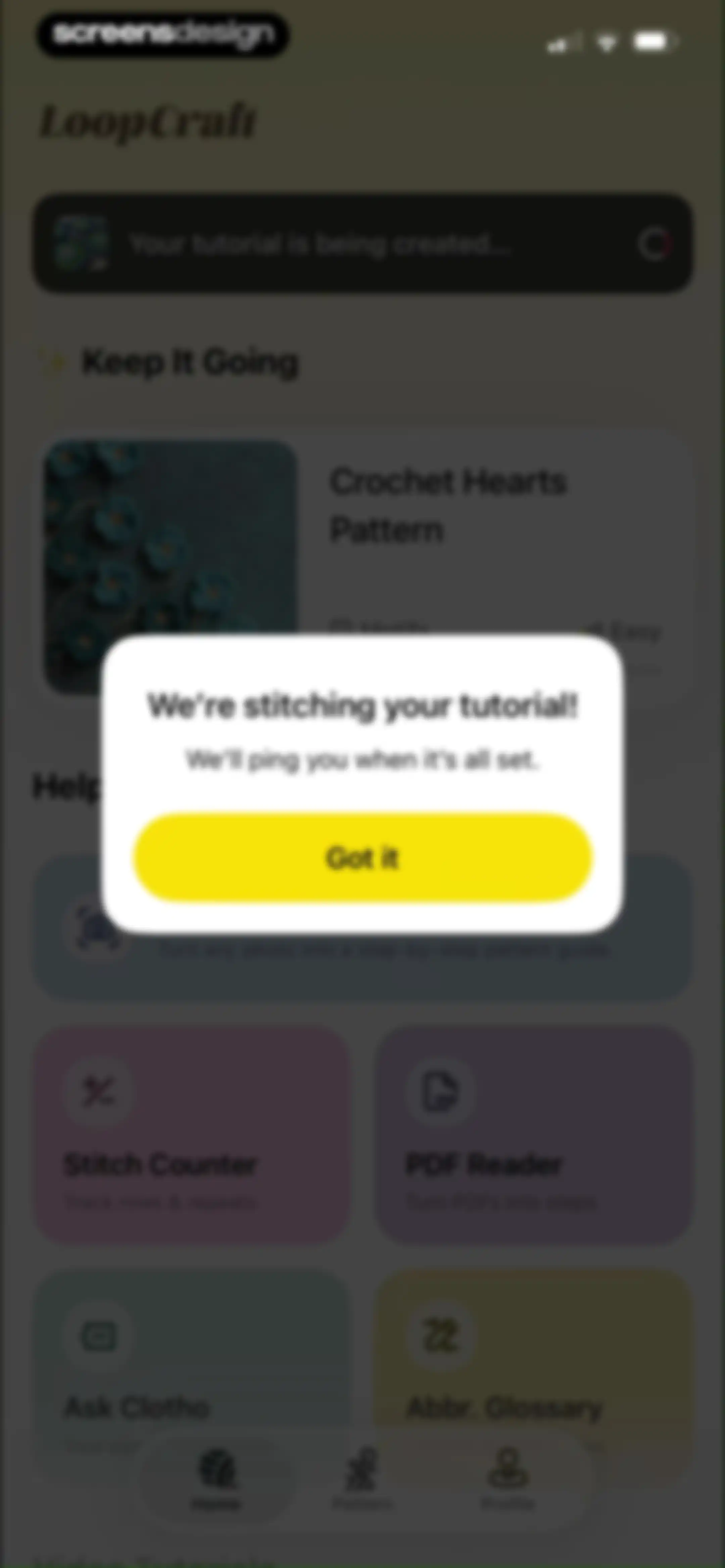 LoopCraft: Crochet & Knitting screen 43