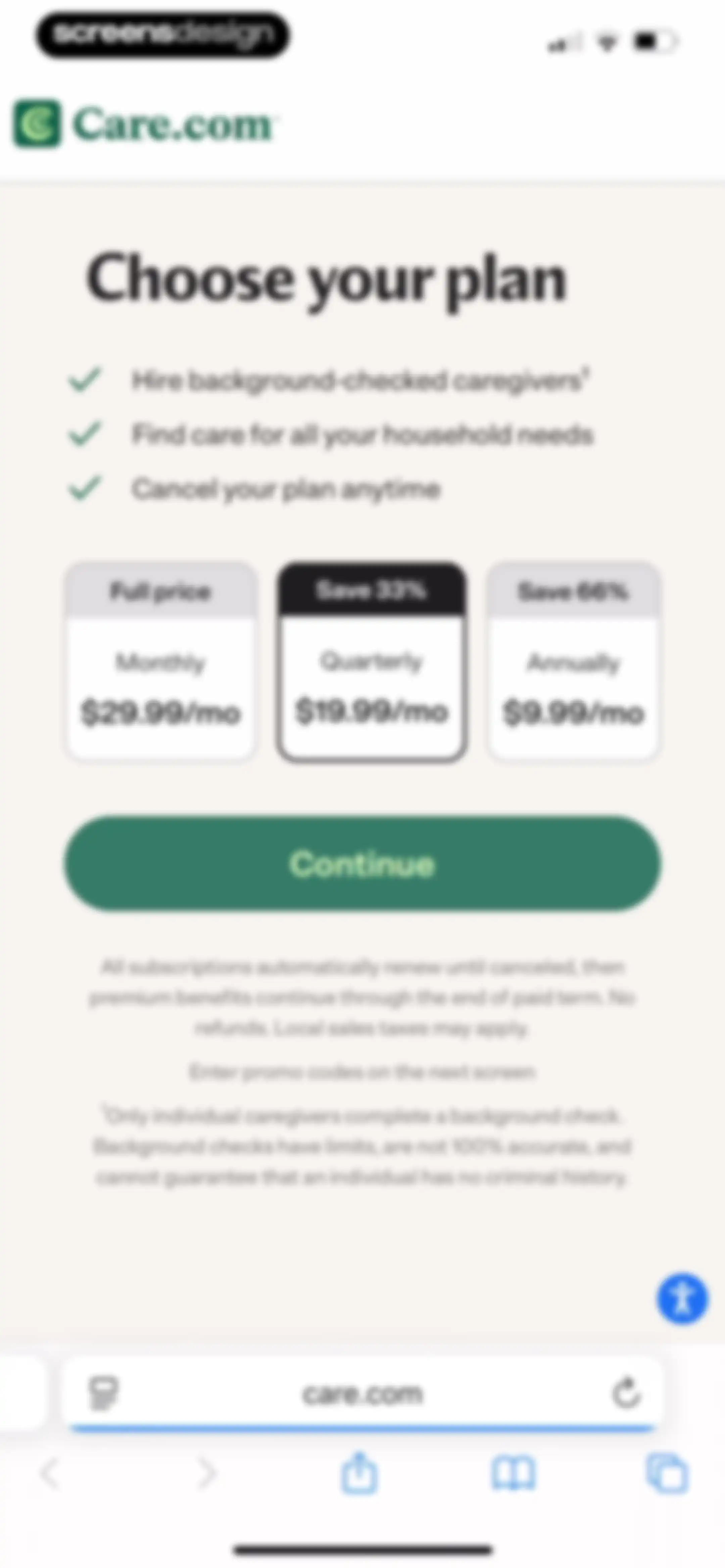 Care.com: Hire Caregivers screen 60