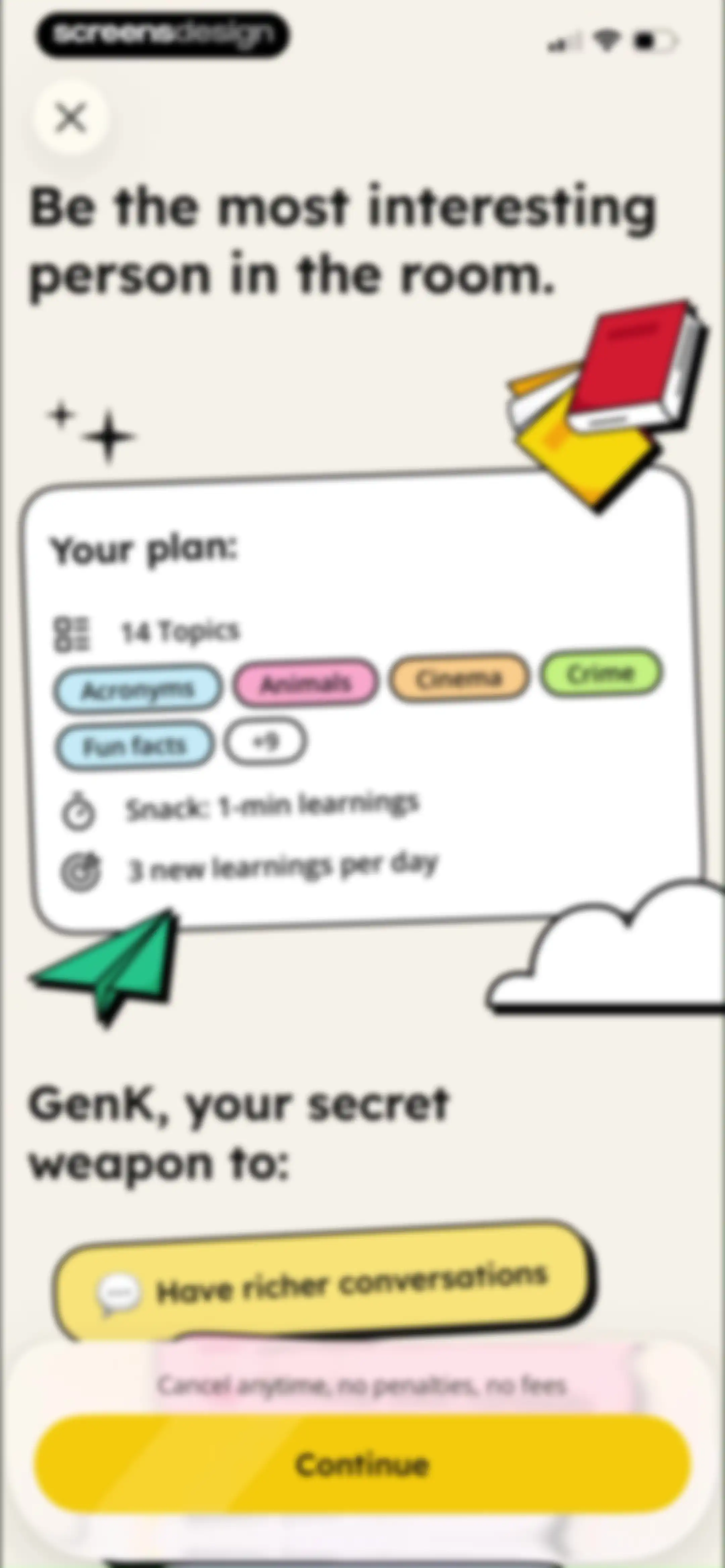 GenK: Daily Learning & Quiz screen 17