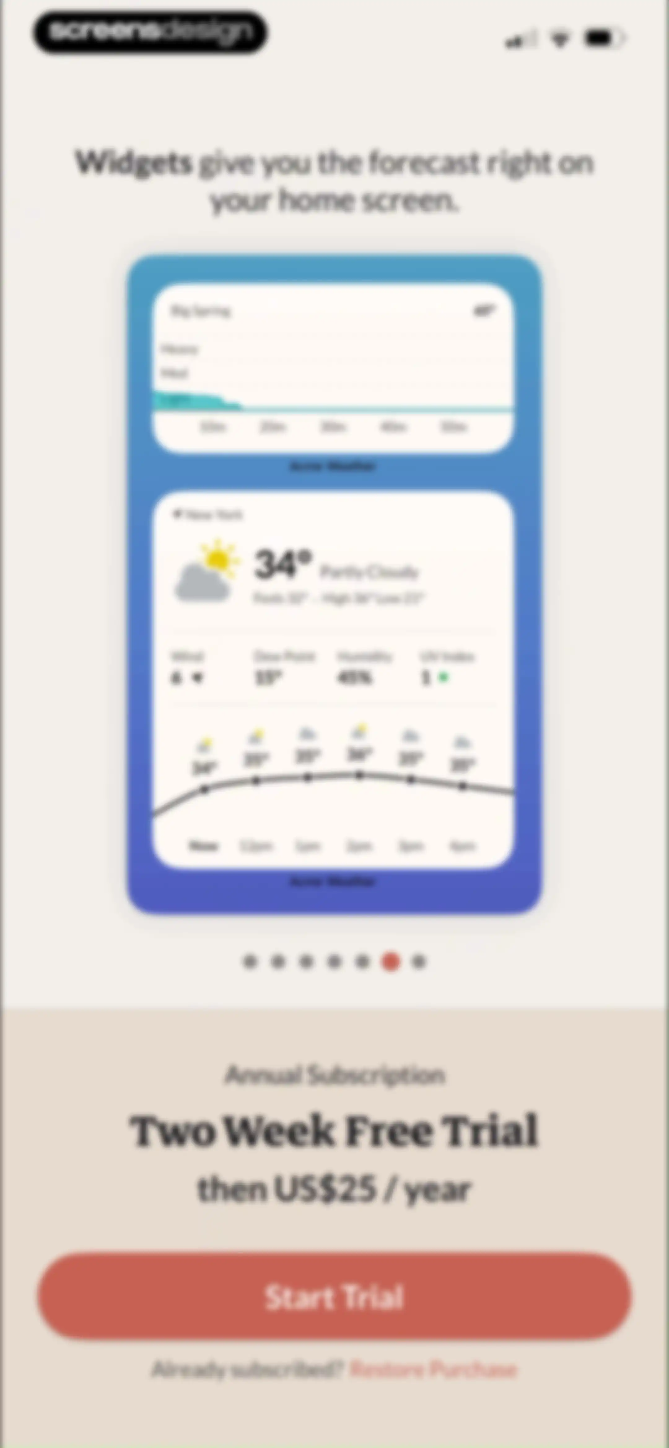 Acme Weather screen 6