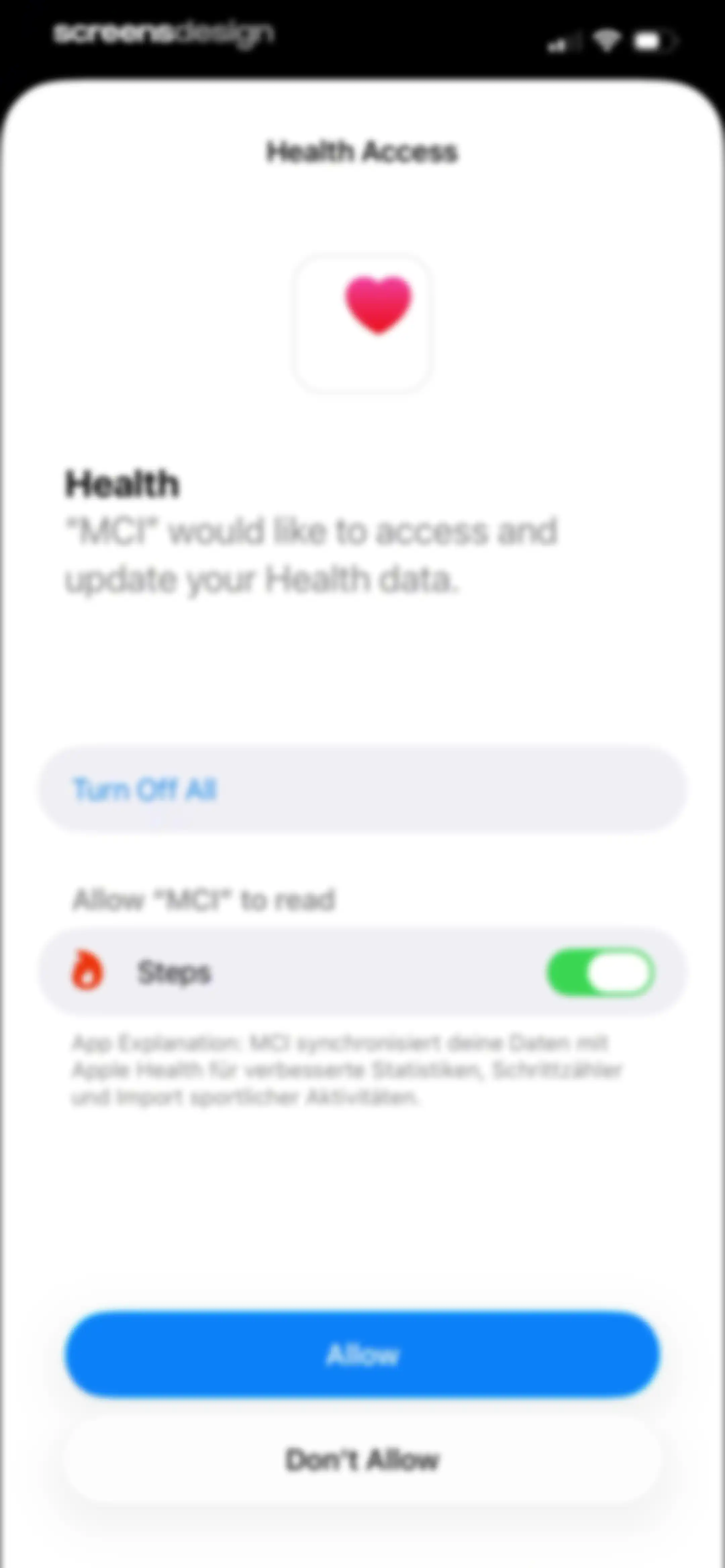 MCI - Personal Training AI screen 122