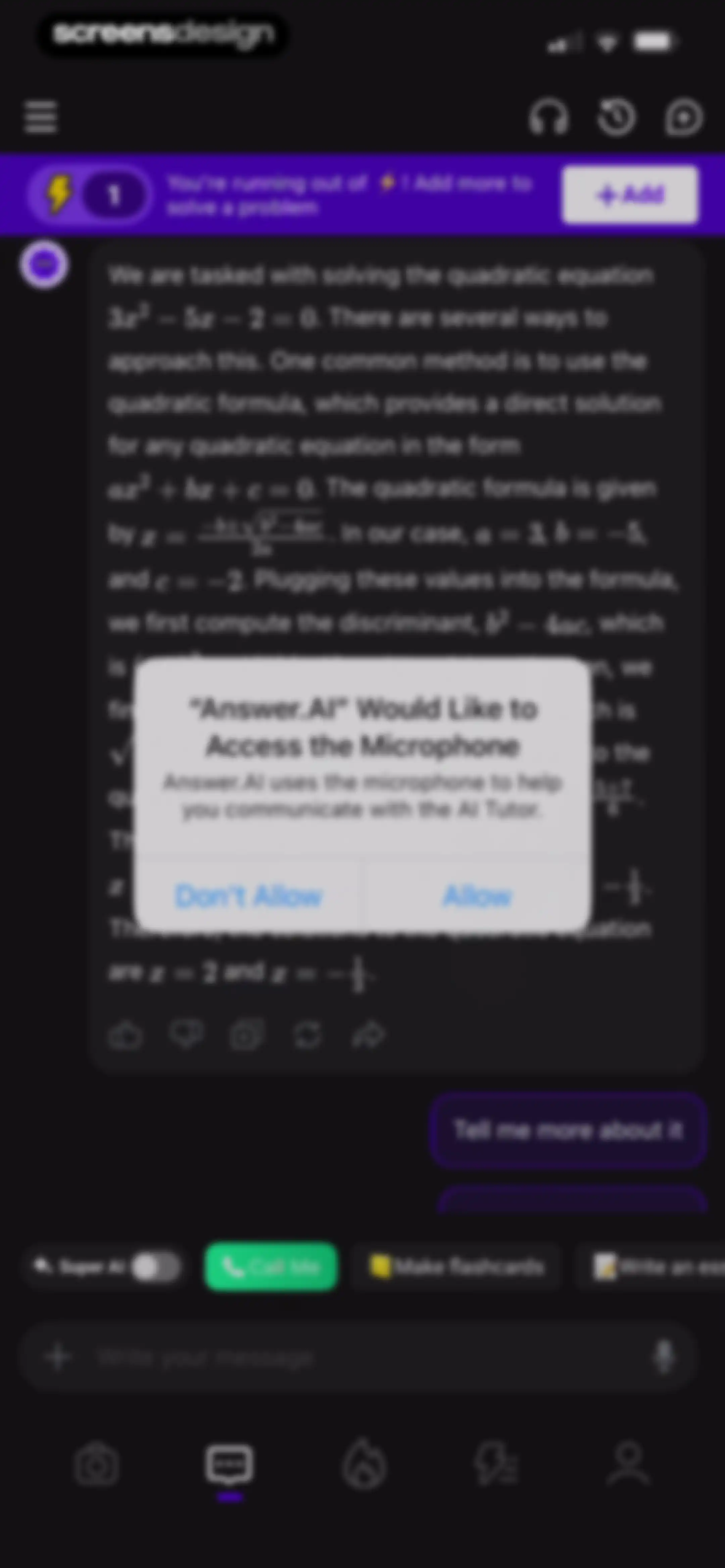 Answer.AI - Your AI tutor screen 40