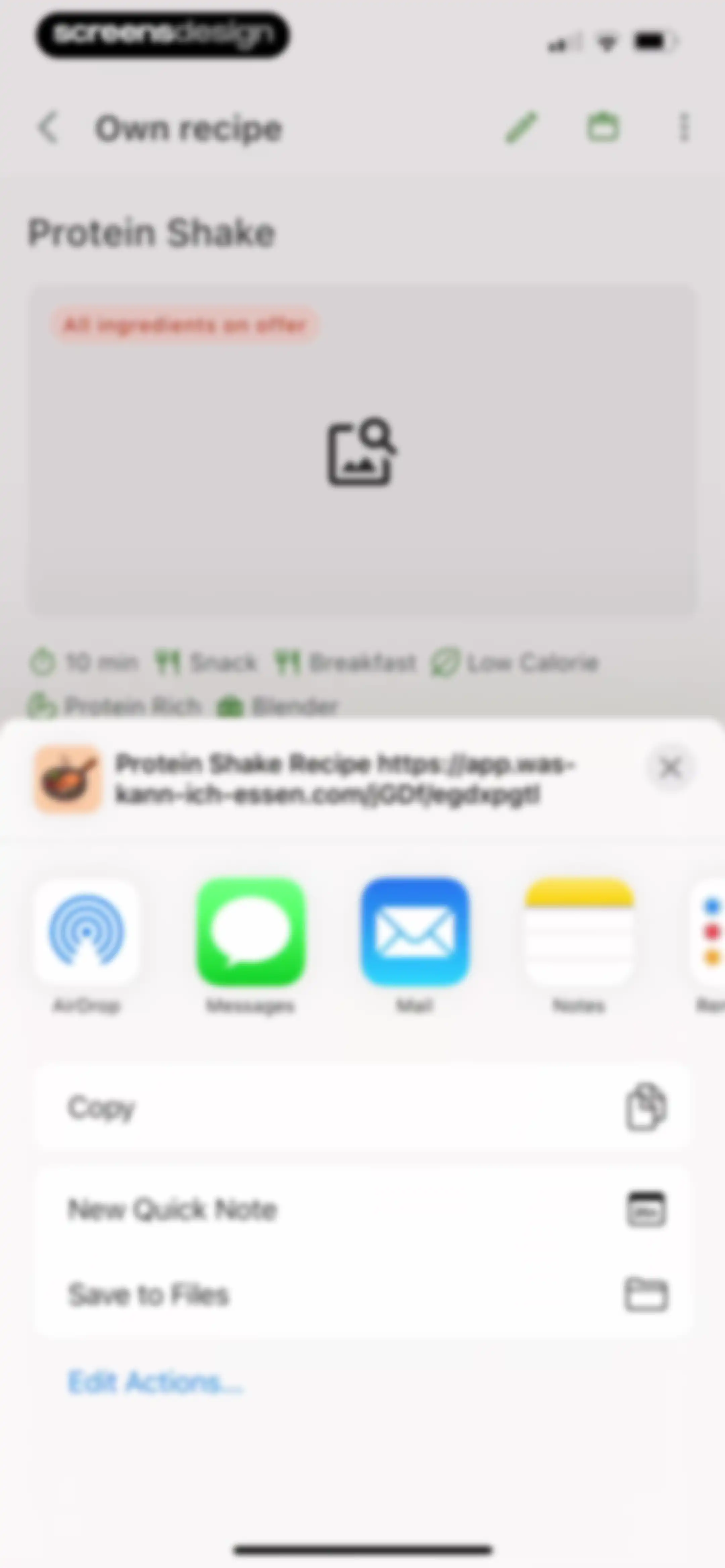 All My Meals - Keep Recipes screen 50