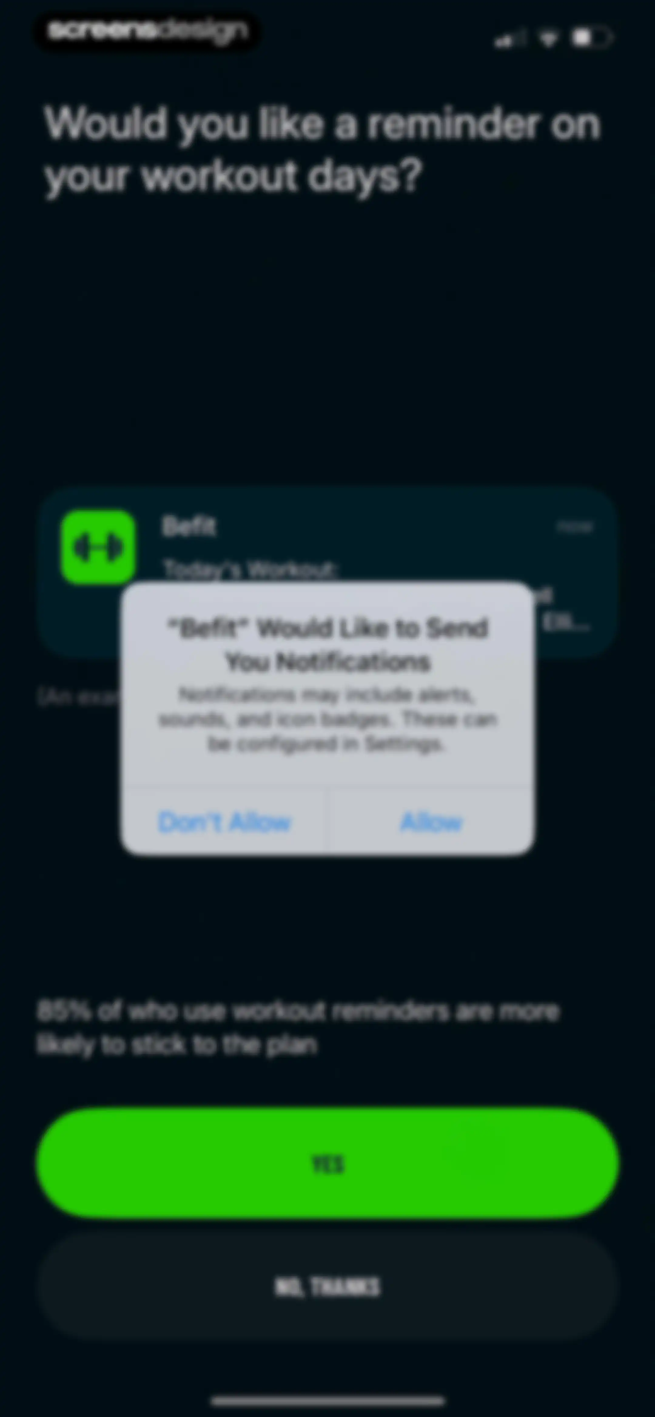 Befit: Gym & Home Workout Plan screen 26