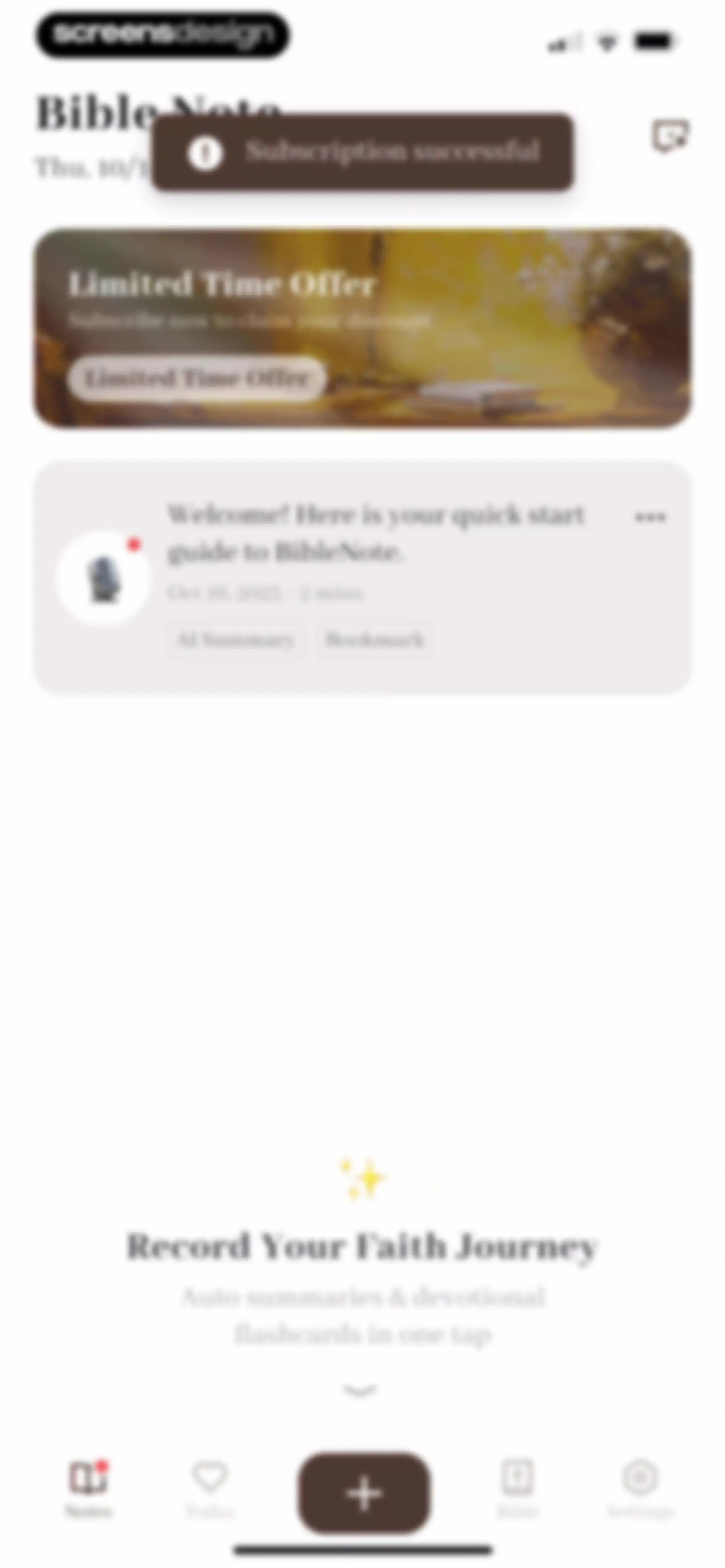 Bible Note: Sermon Notes screen 18
