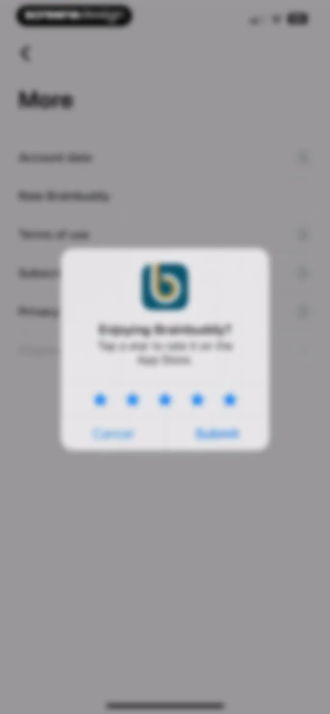 Brainbuddy: Quit PMO screen 253