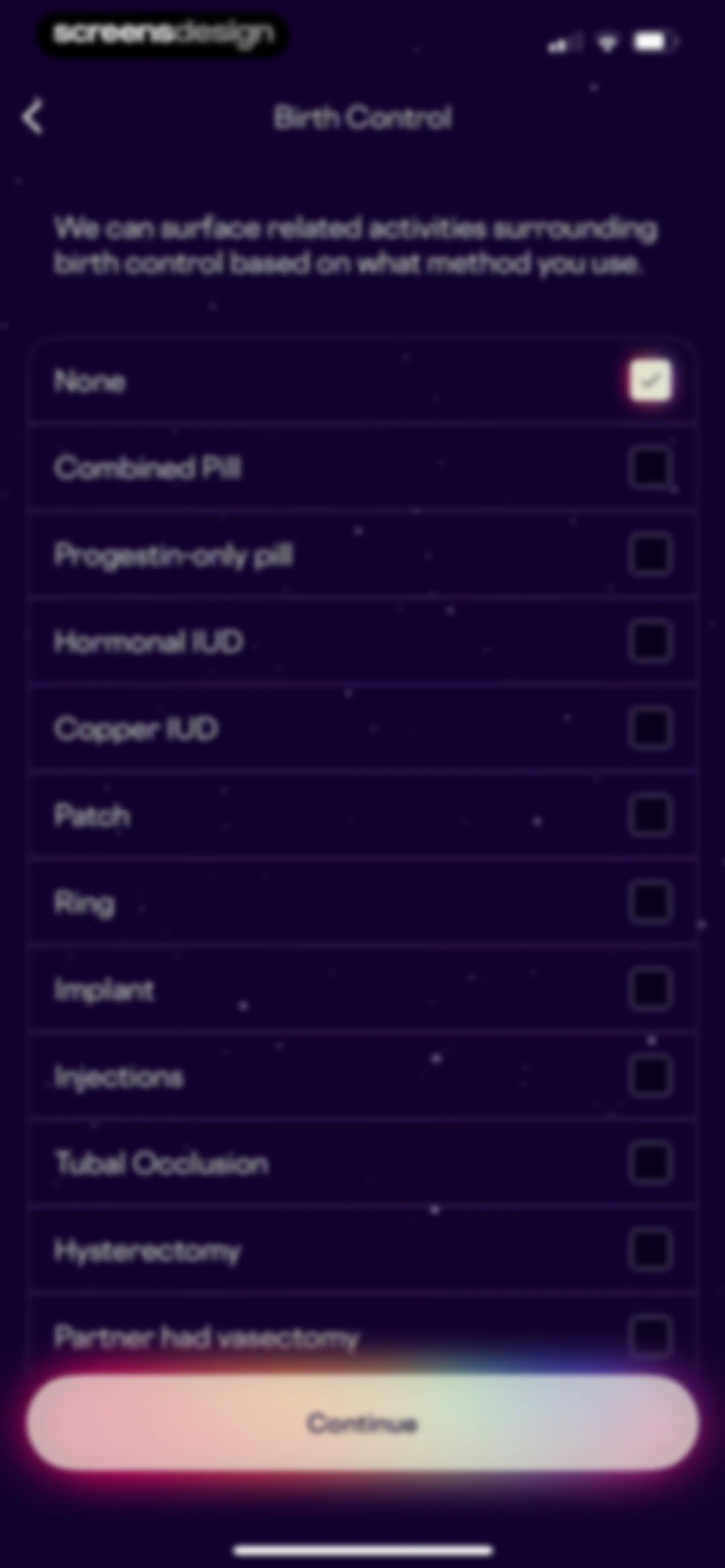 Stardust Period Tracker screen 15