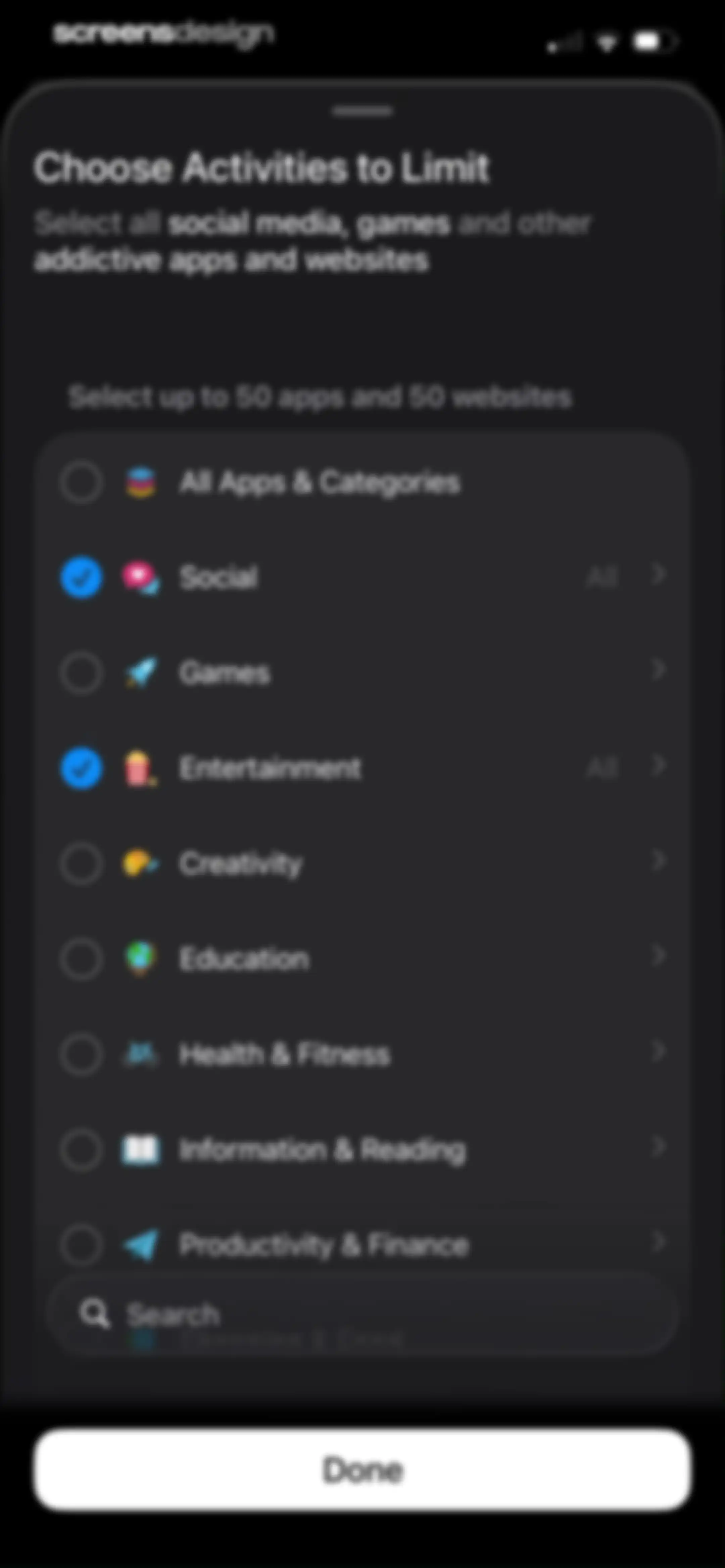 minimalist phone ® Block Apps screen 33