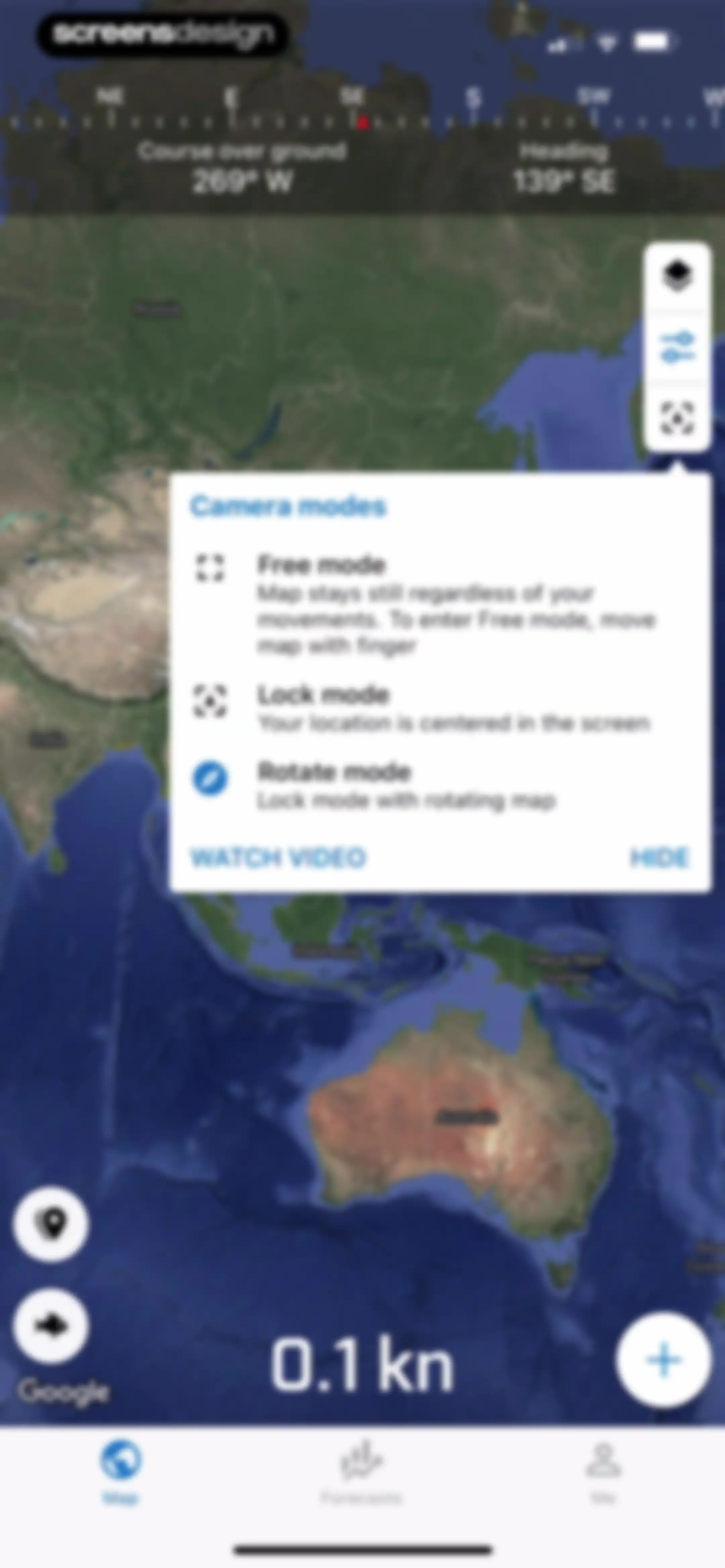 Fishing Points: Map & Forecast screen 62