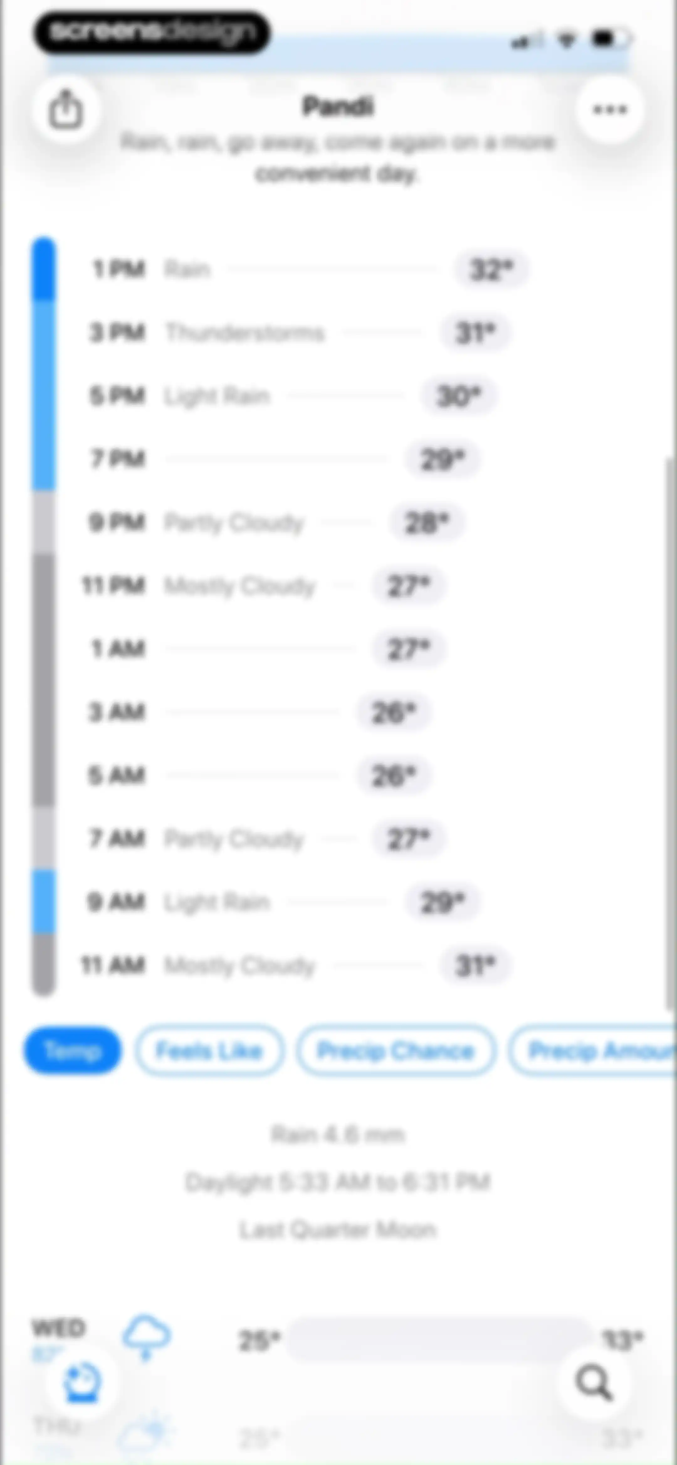 CARROT Weather: Alerts & Radar screen 75