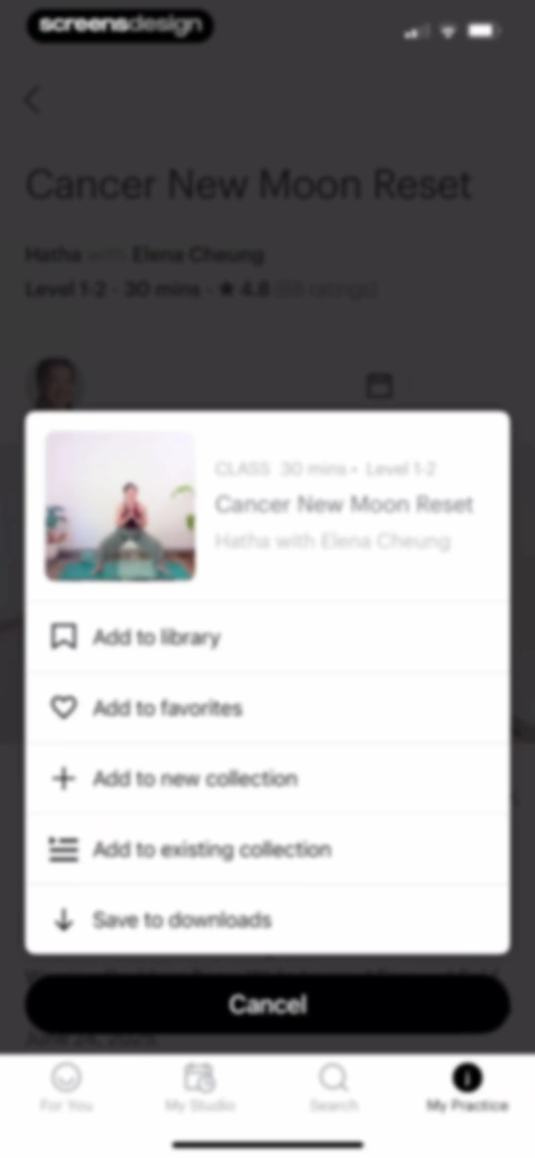 Glo | Yoga and Meditation App screen 102