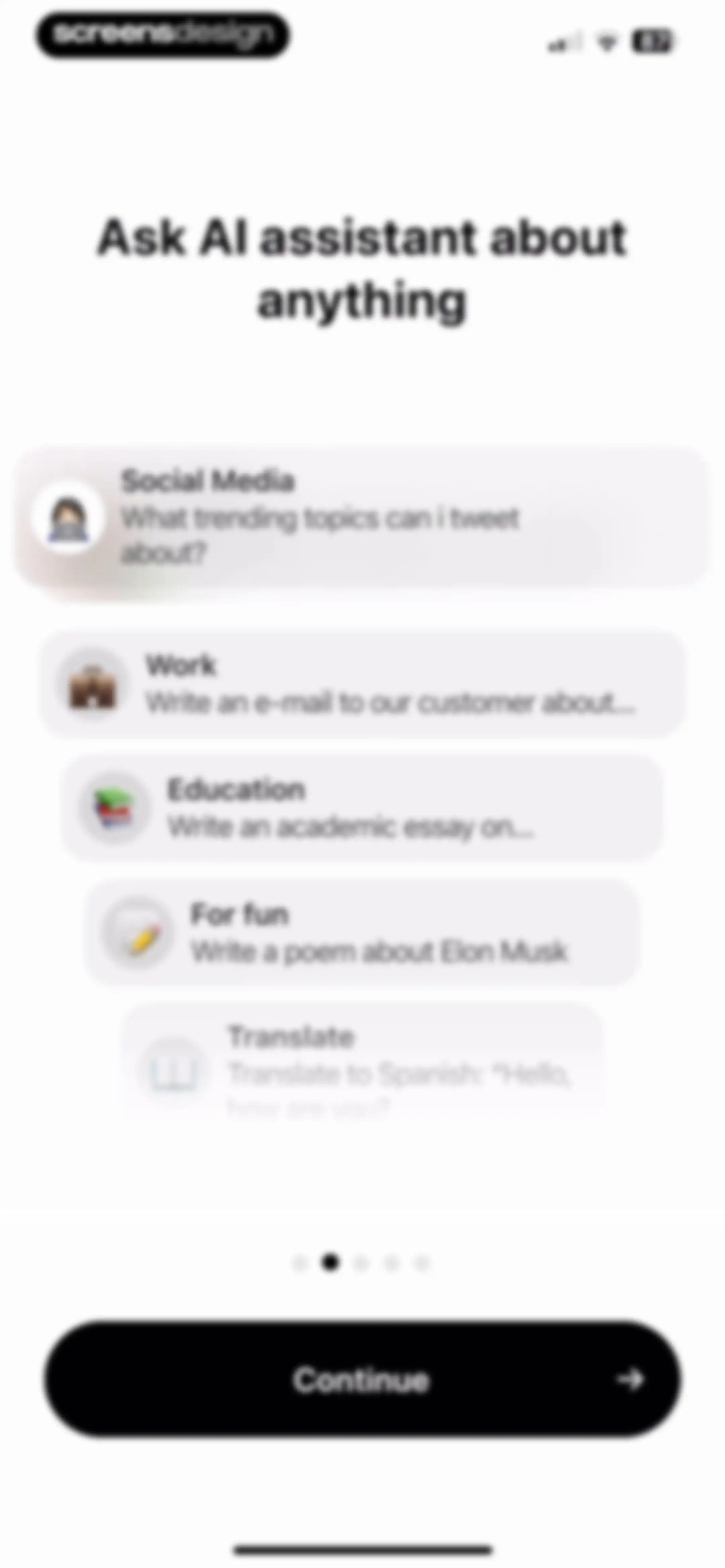 Chatbot App: AI Assistant screen 4
