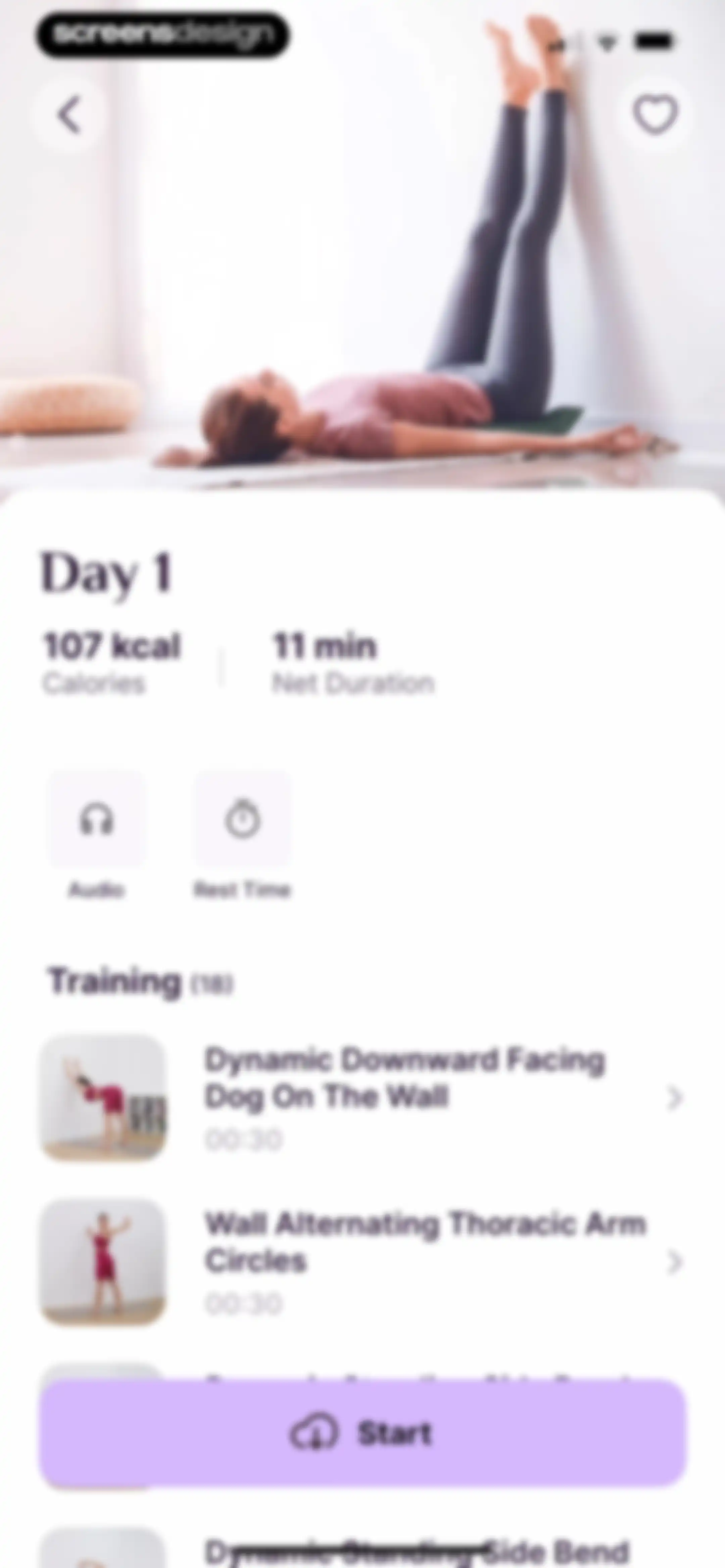 Pilates at Home, Wall Pilates screen 99
