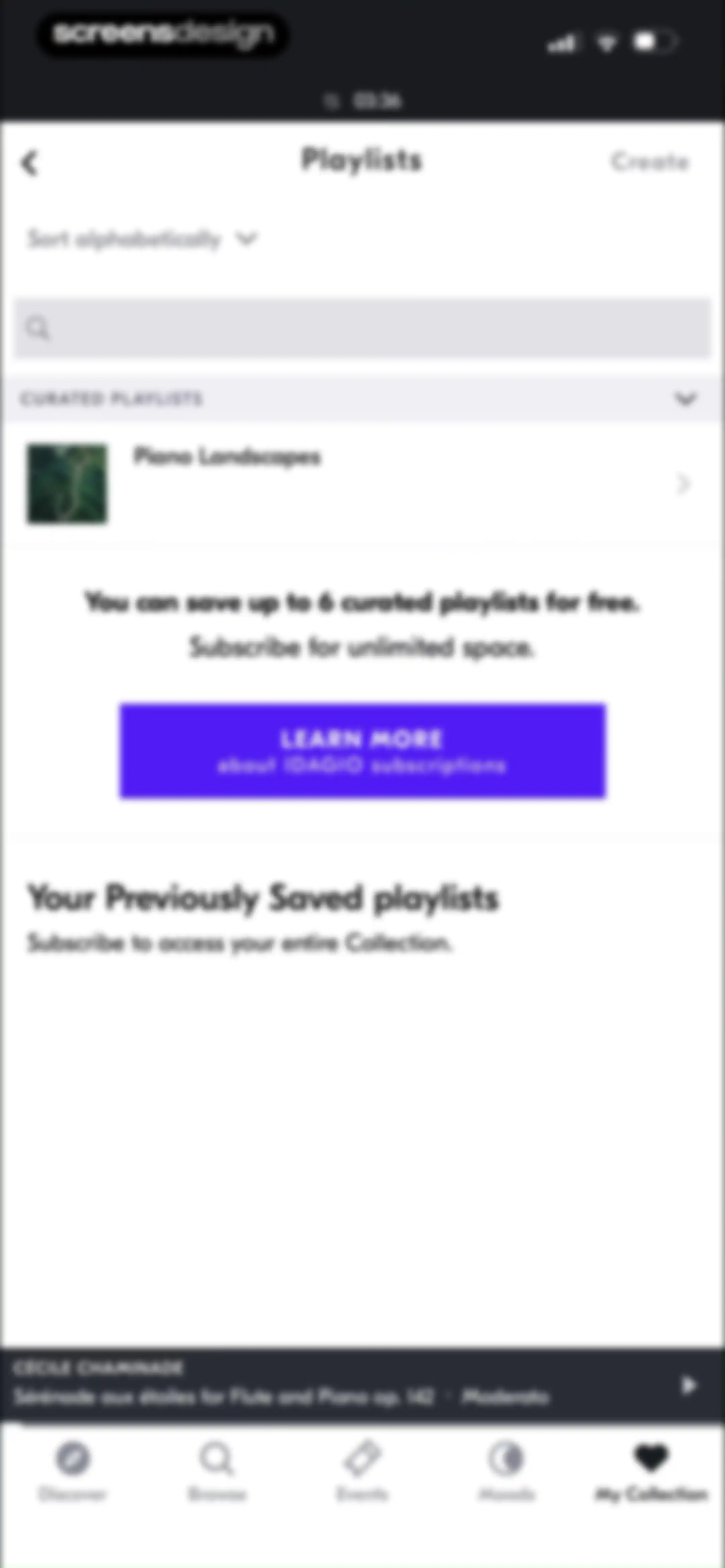 IDAGIO Stream Classical Music screen 108