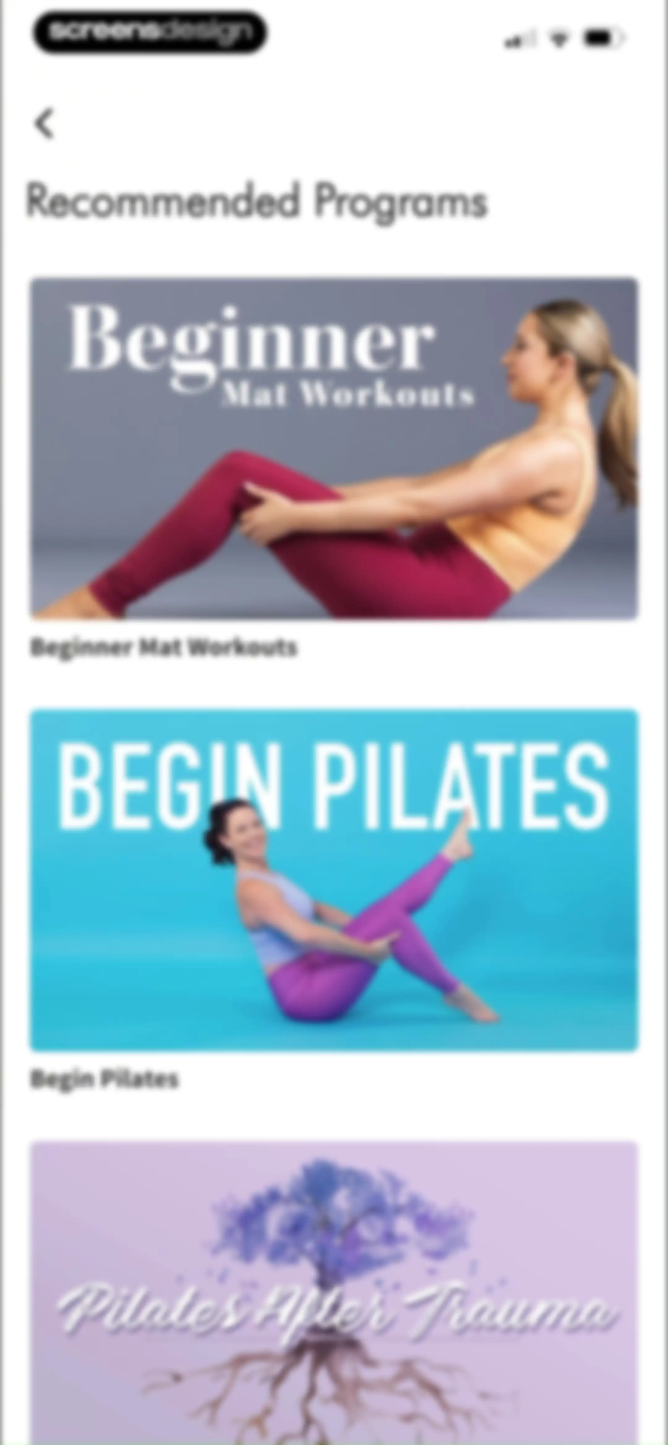 Pilates Anytime | Workouts screen 37