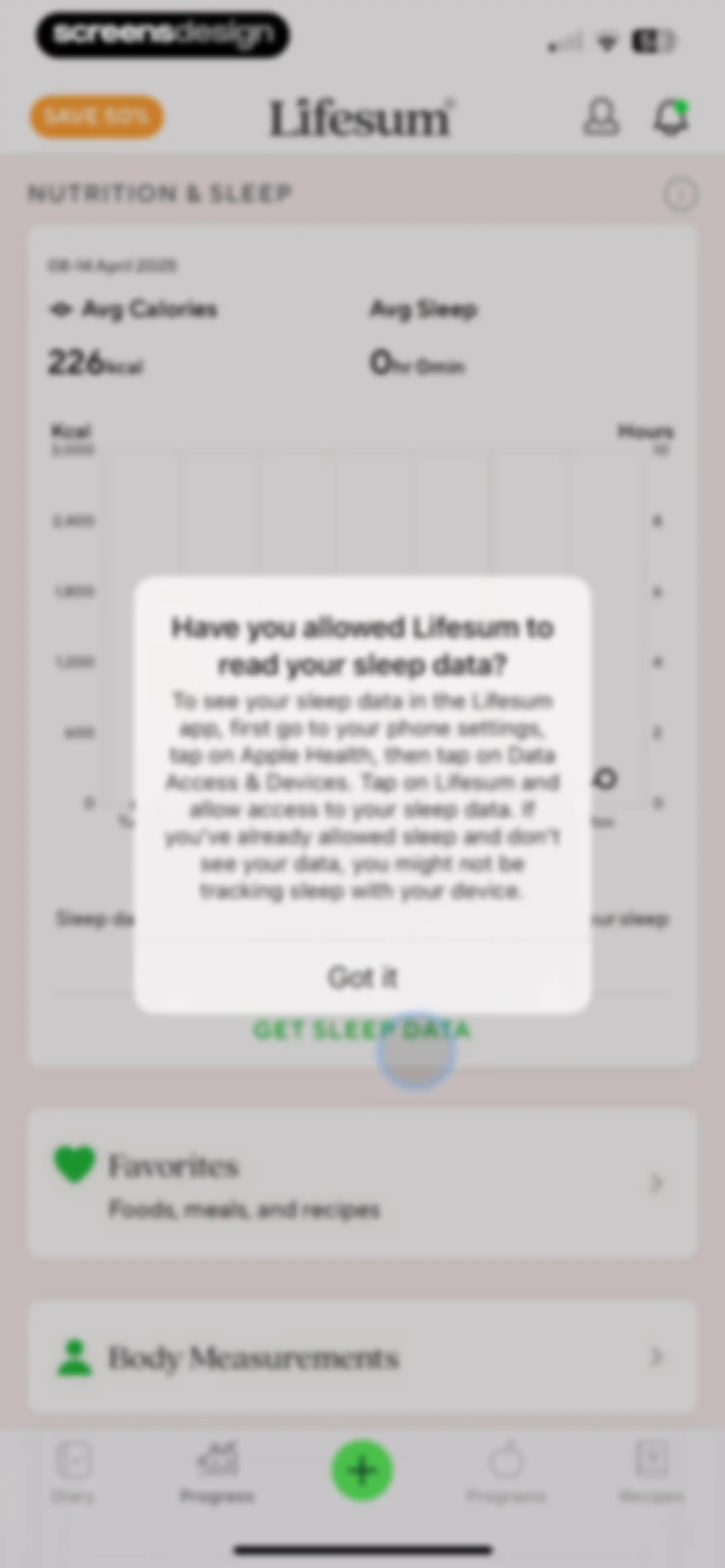 Lifesum: AI Calorie Counter screen 101