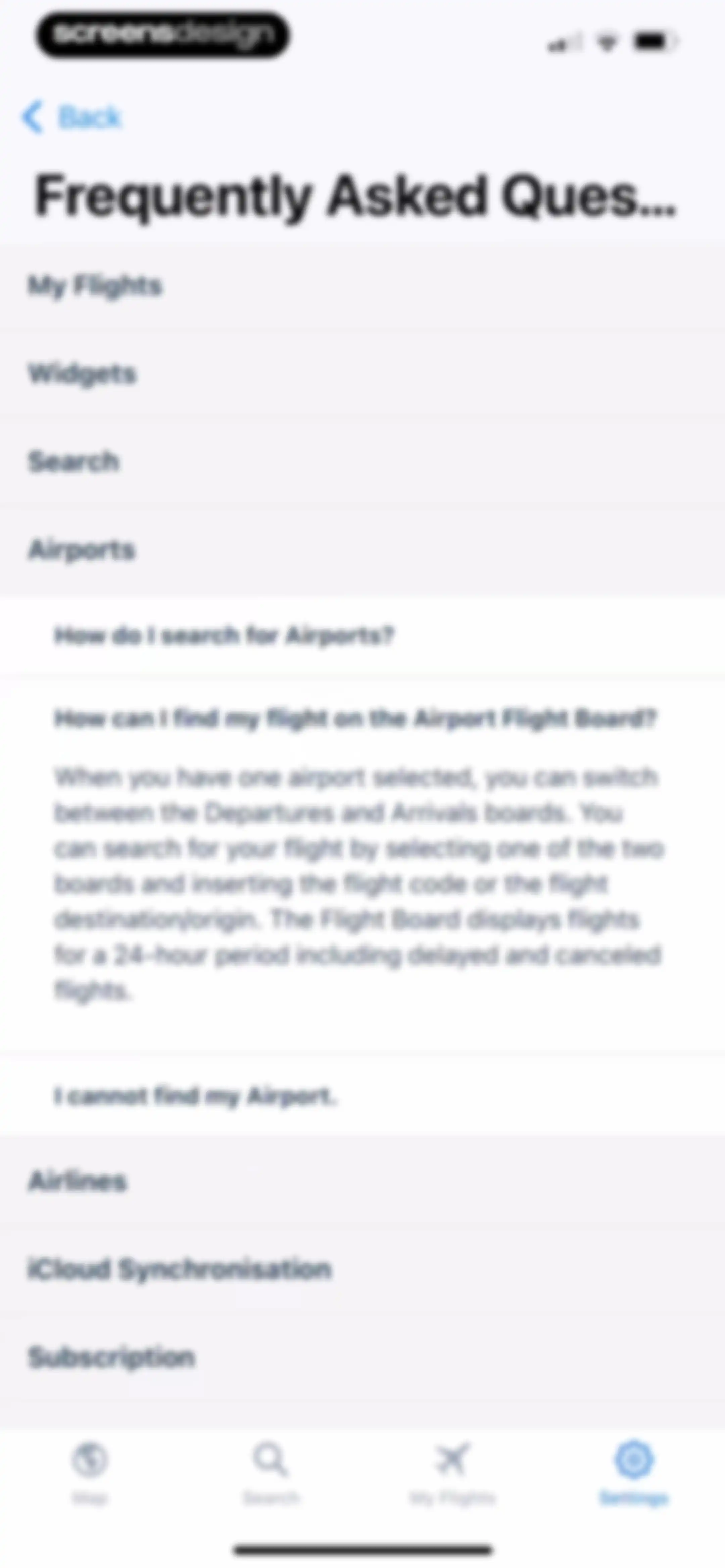 Flight Tracker + screen 99