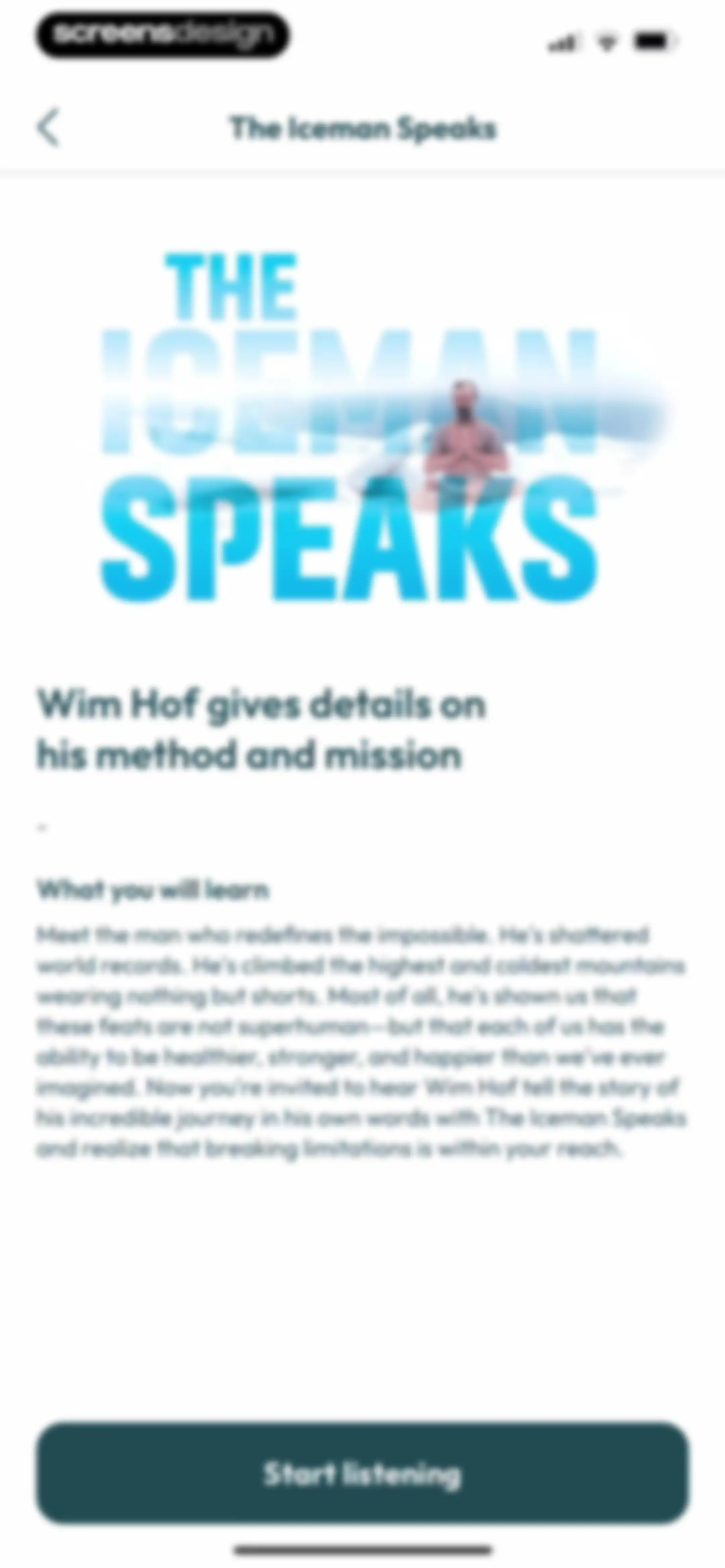 Wim Hof Method: Breathwork screen 91