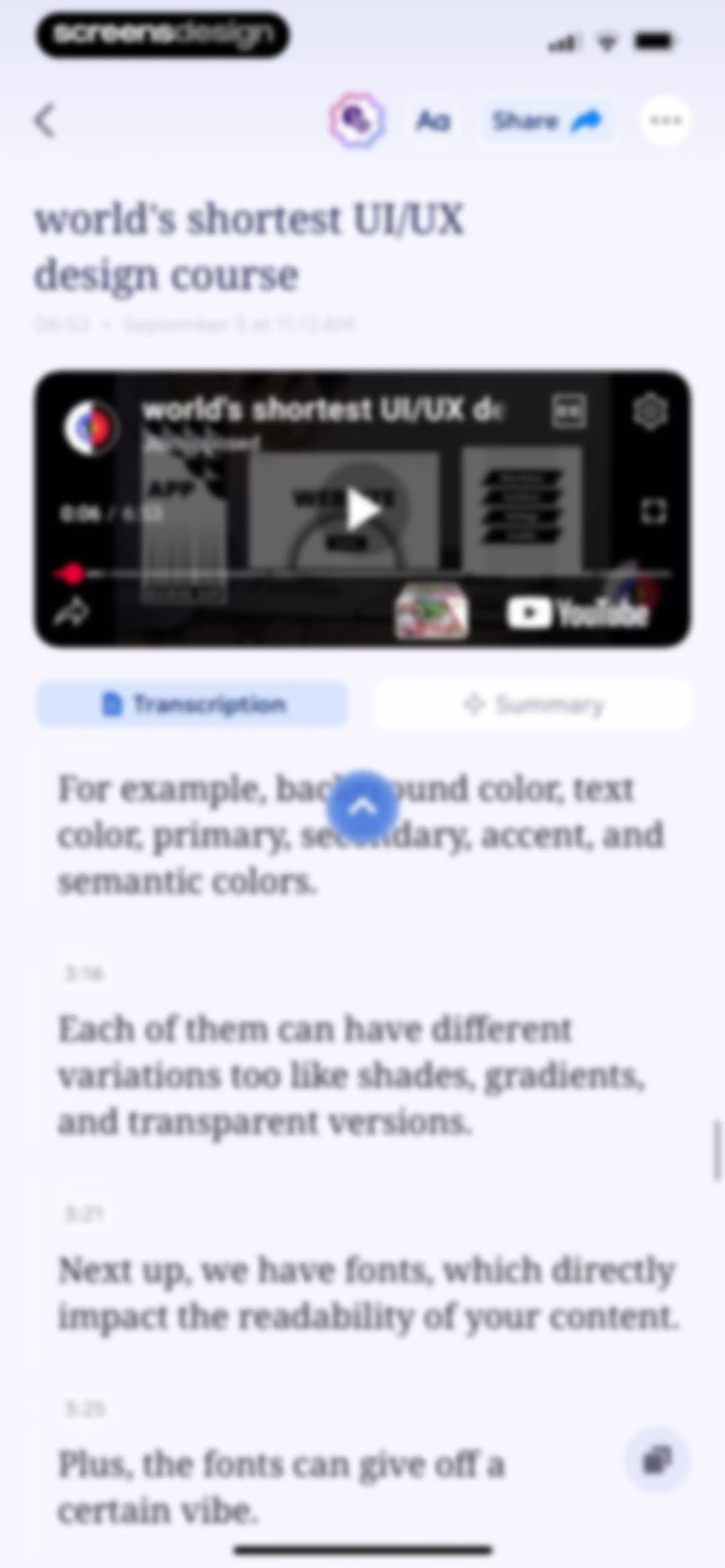 AI Summary - Meeting Notes screen 59