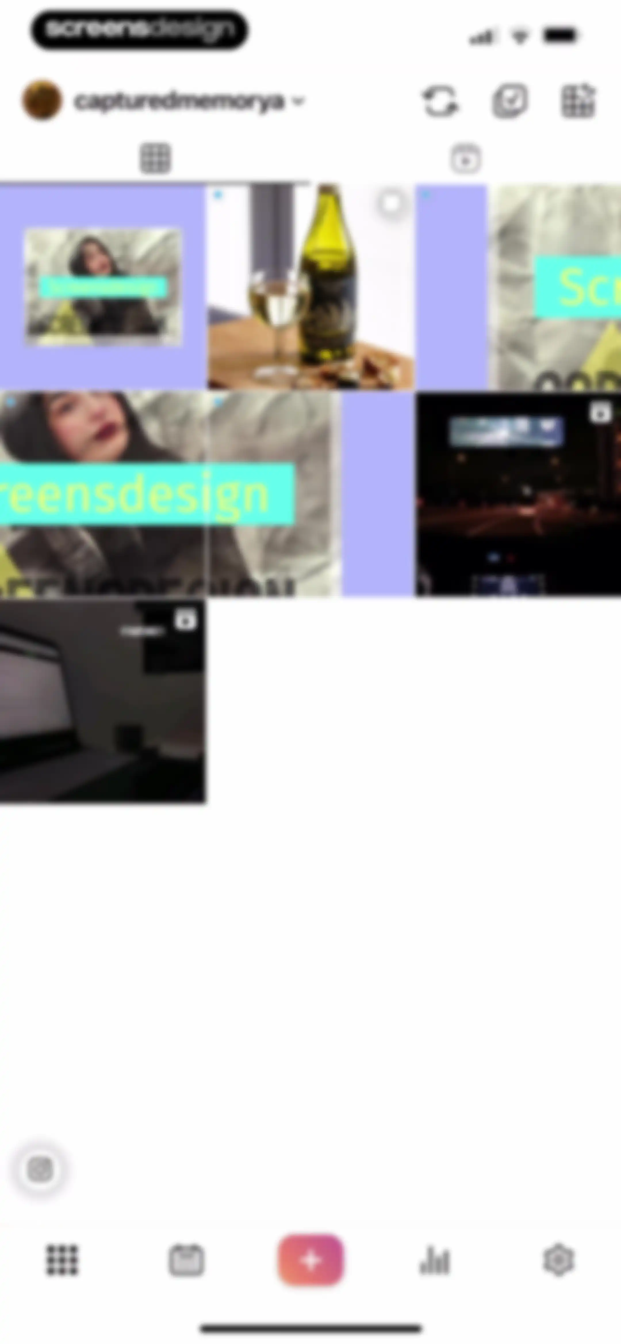 Feed Preview: Planner for IG screen 100