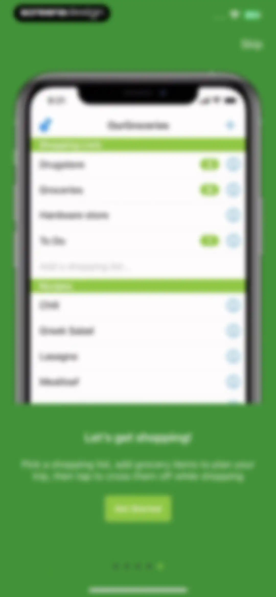 Our Groceries Shopping List screen 7