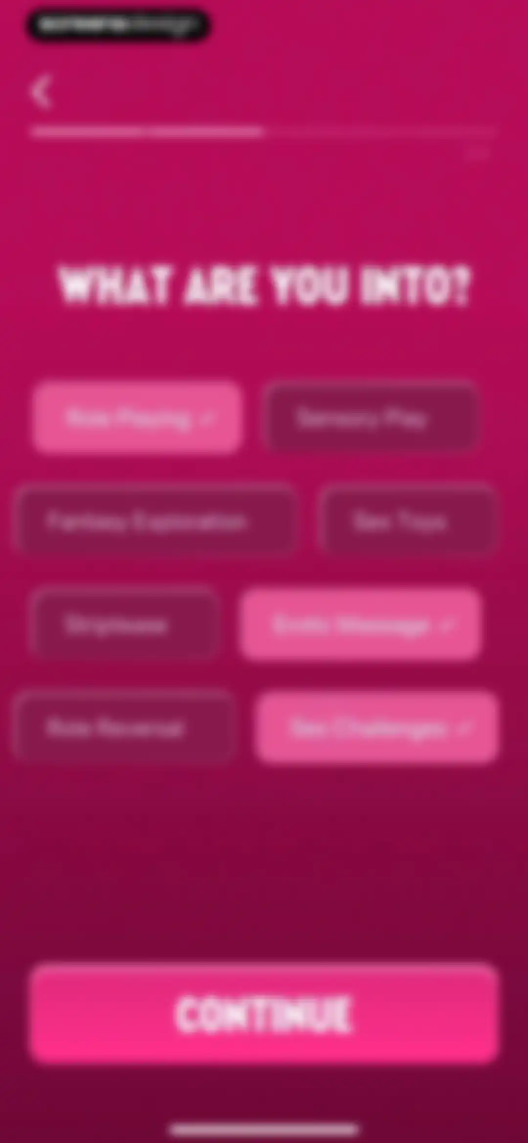 Couples games: Sex Roulette screen 4