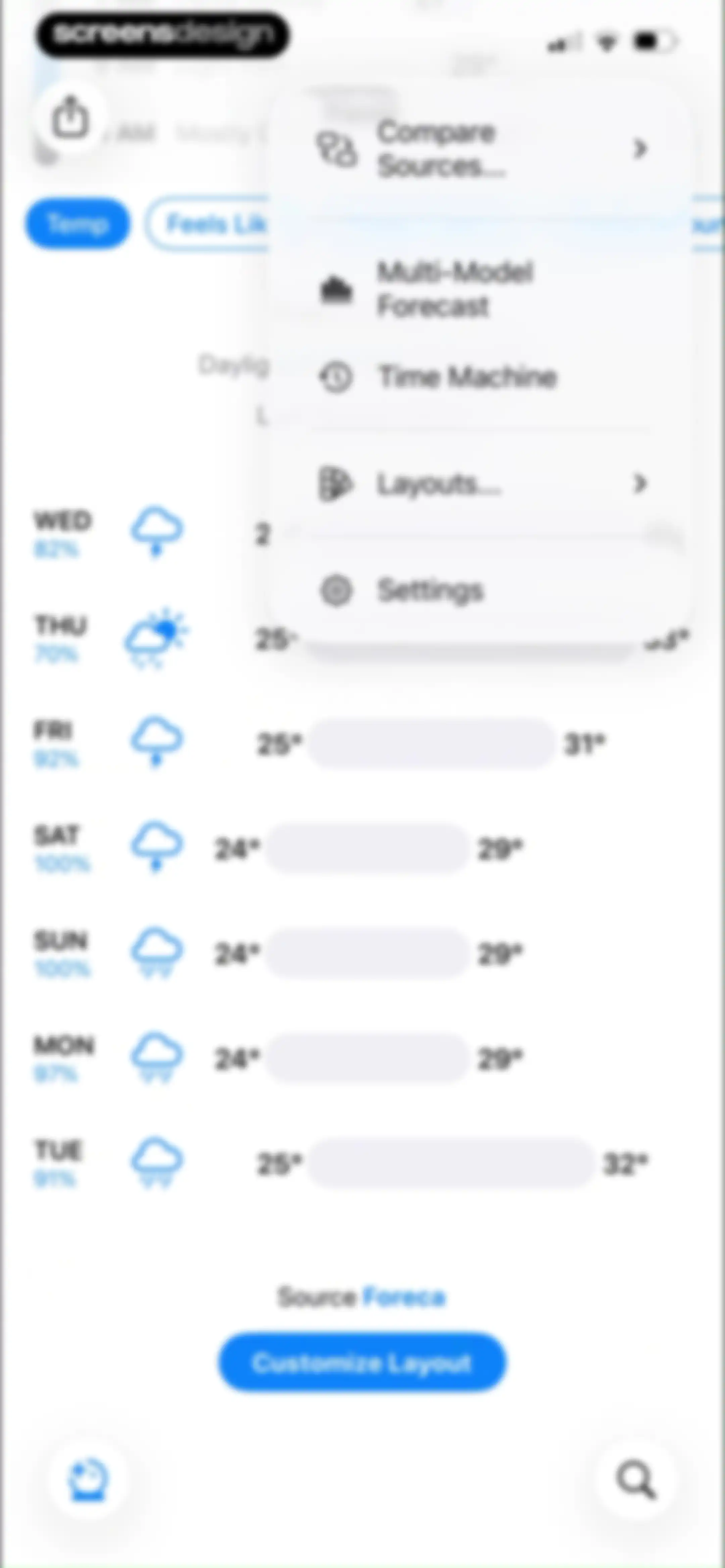 CARROT Weather: Alerts & Radar screen 81