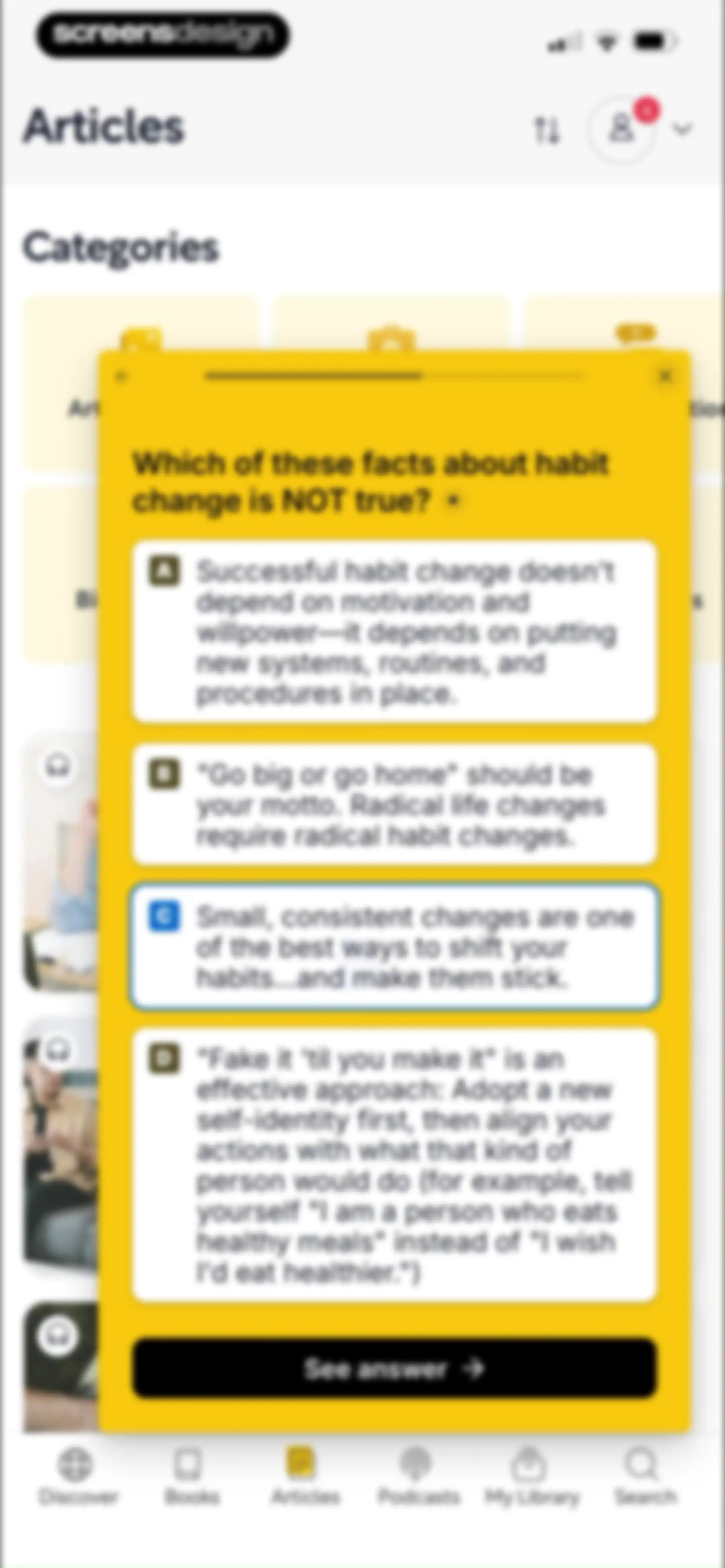 Shortform Daily Book Summaries screen 103