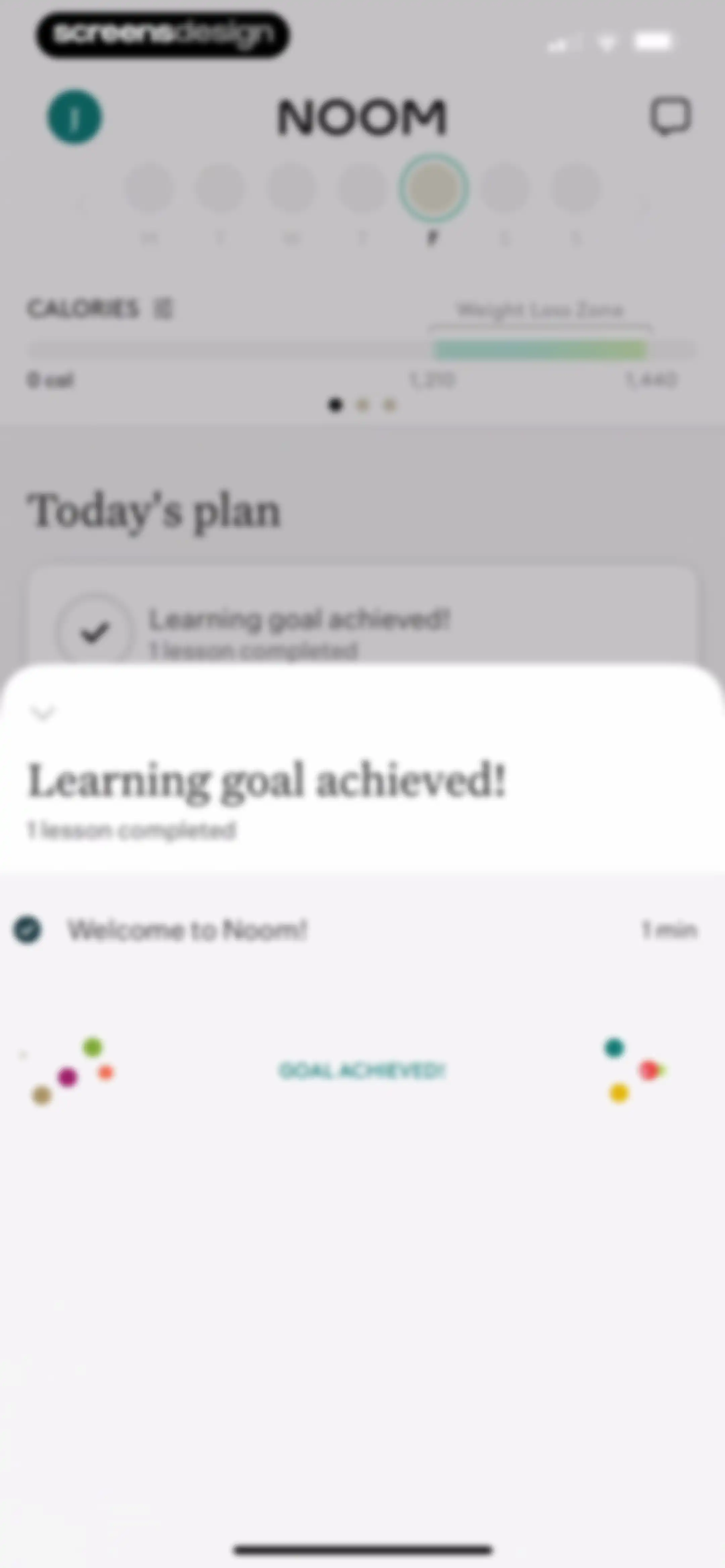 Noom Weight Loss, Food Tracker screen 121