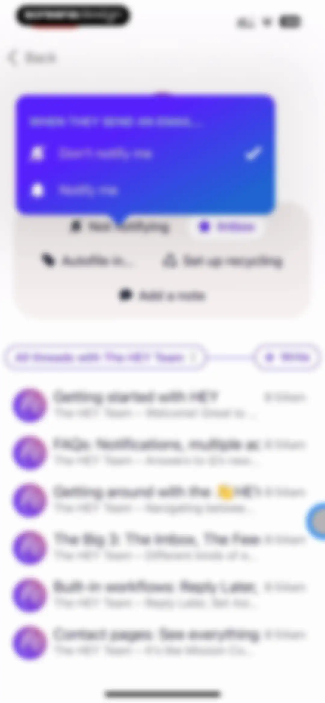 HEY Email screen 13