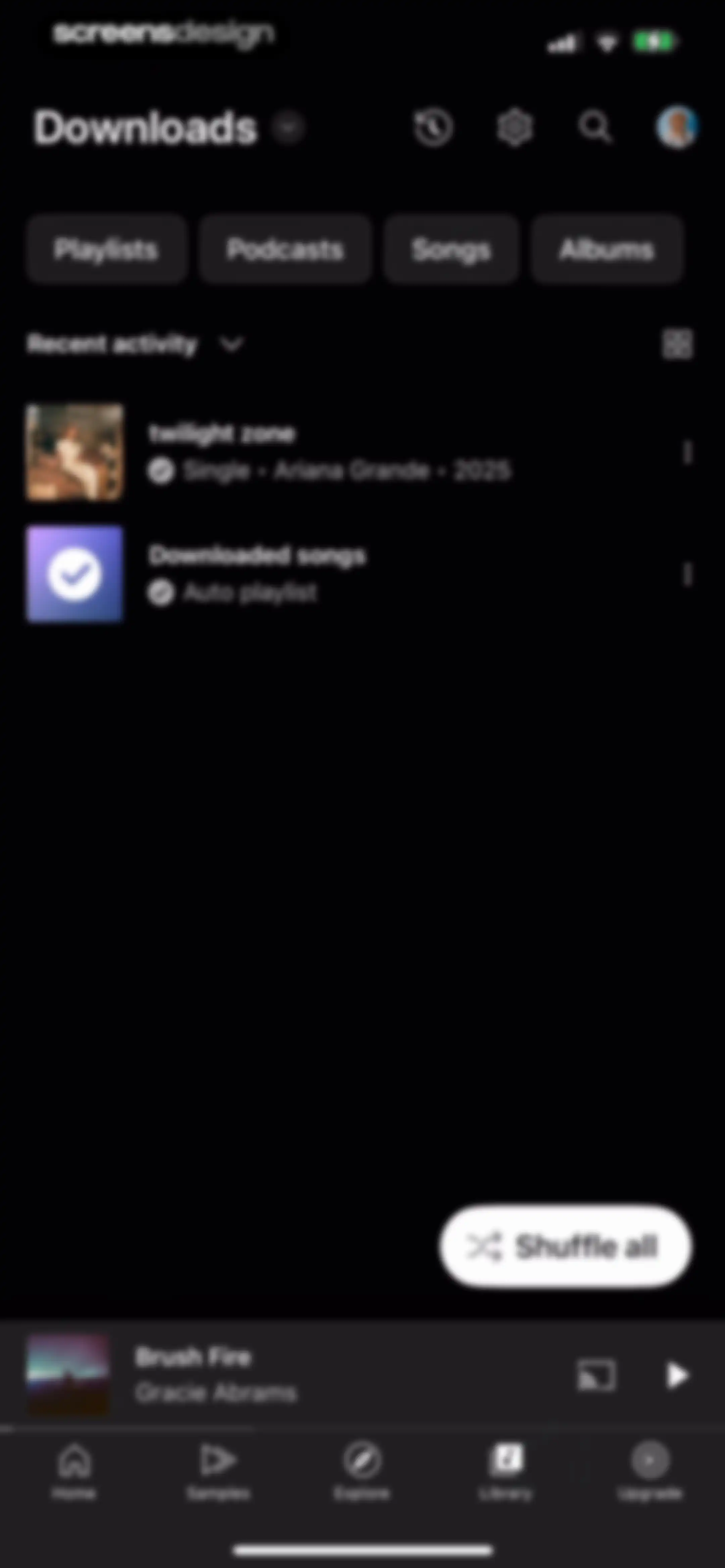 YouTube Music screen 143