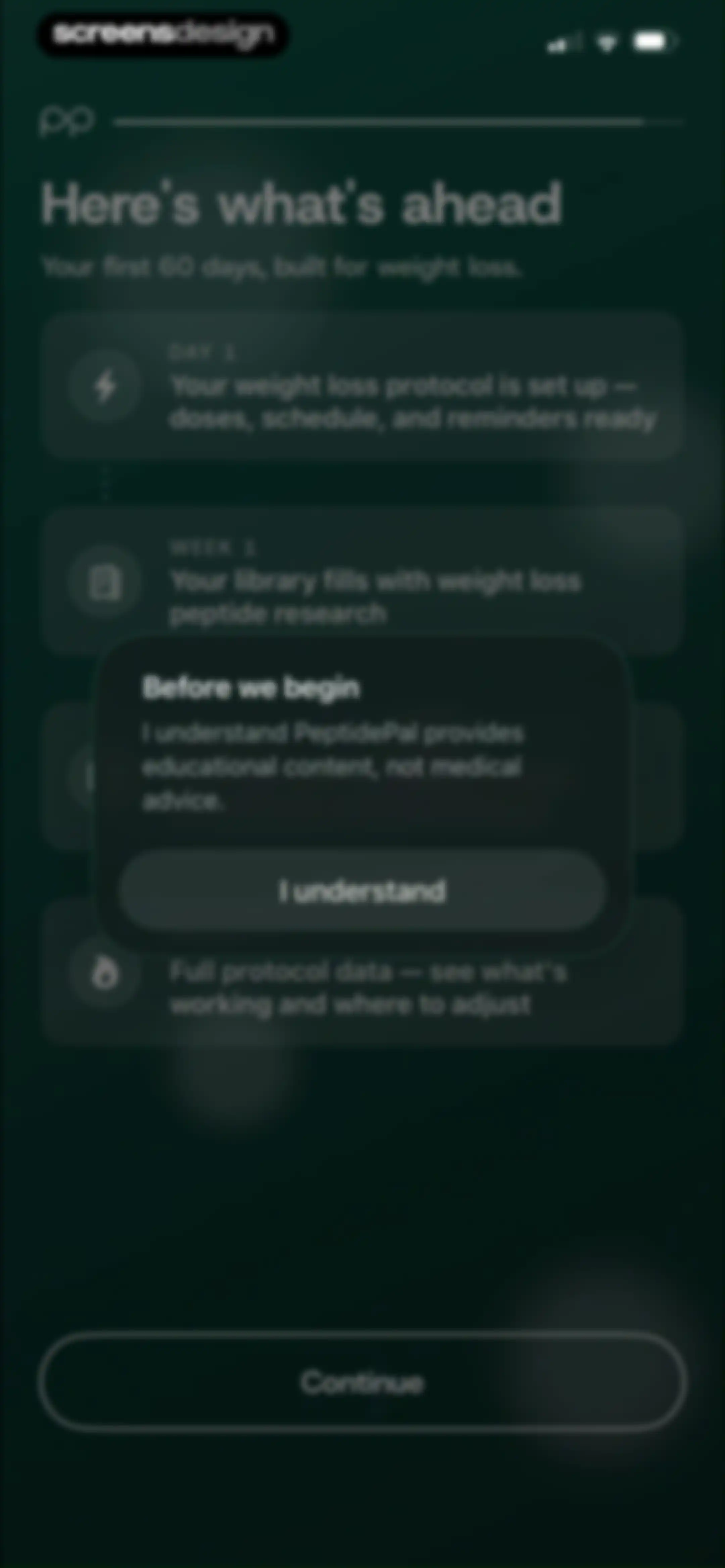 PeptidePal – Peptide Tracker screen 48