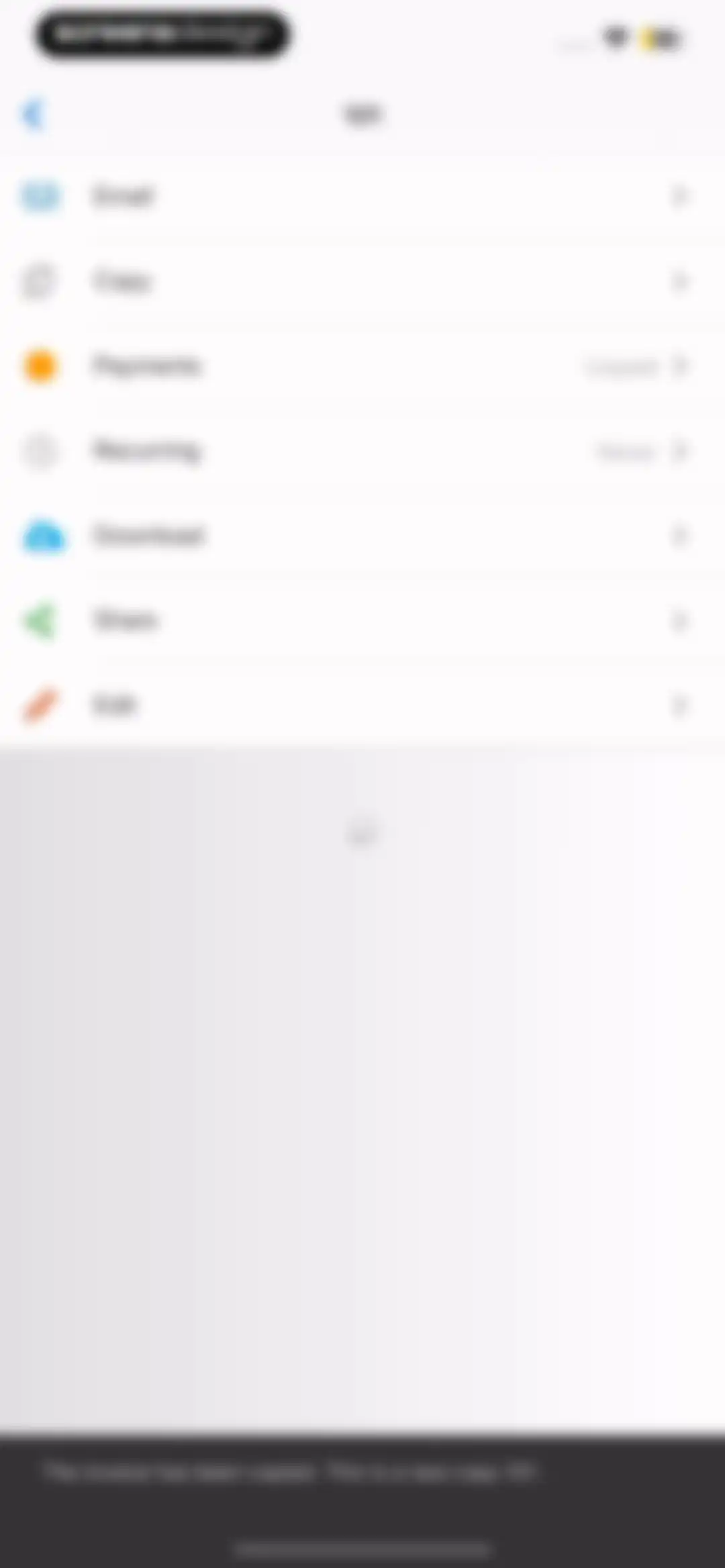 Invoice Maker by Invoice Home screen 32