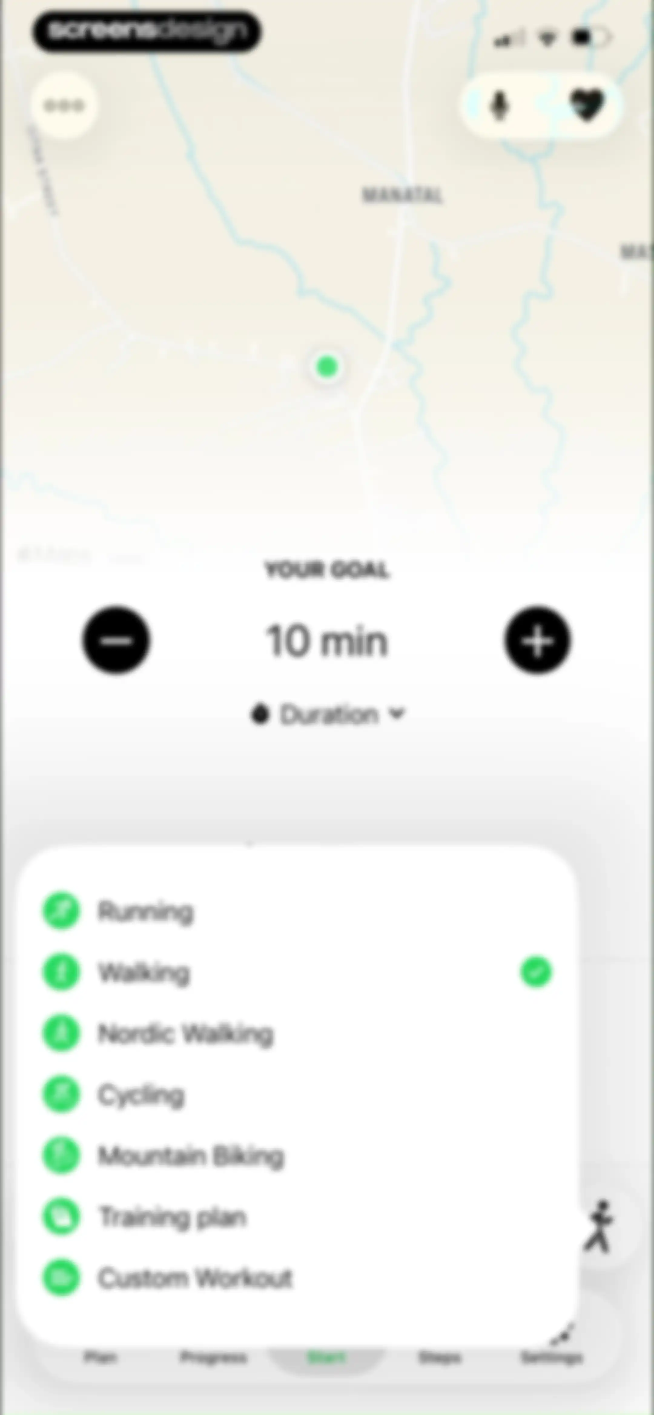 Running Walking Tracker Goals screen 23