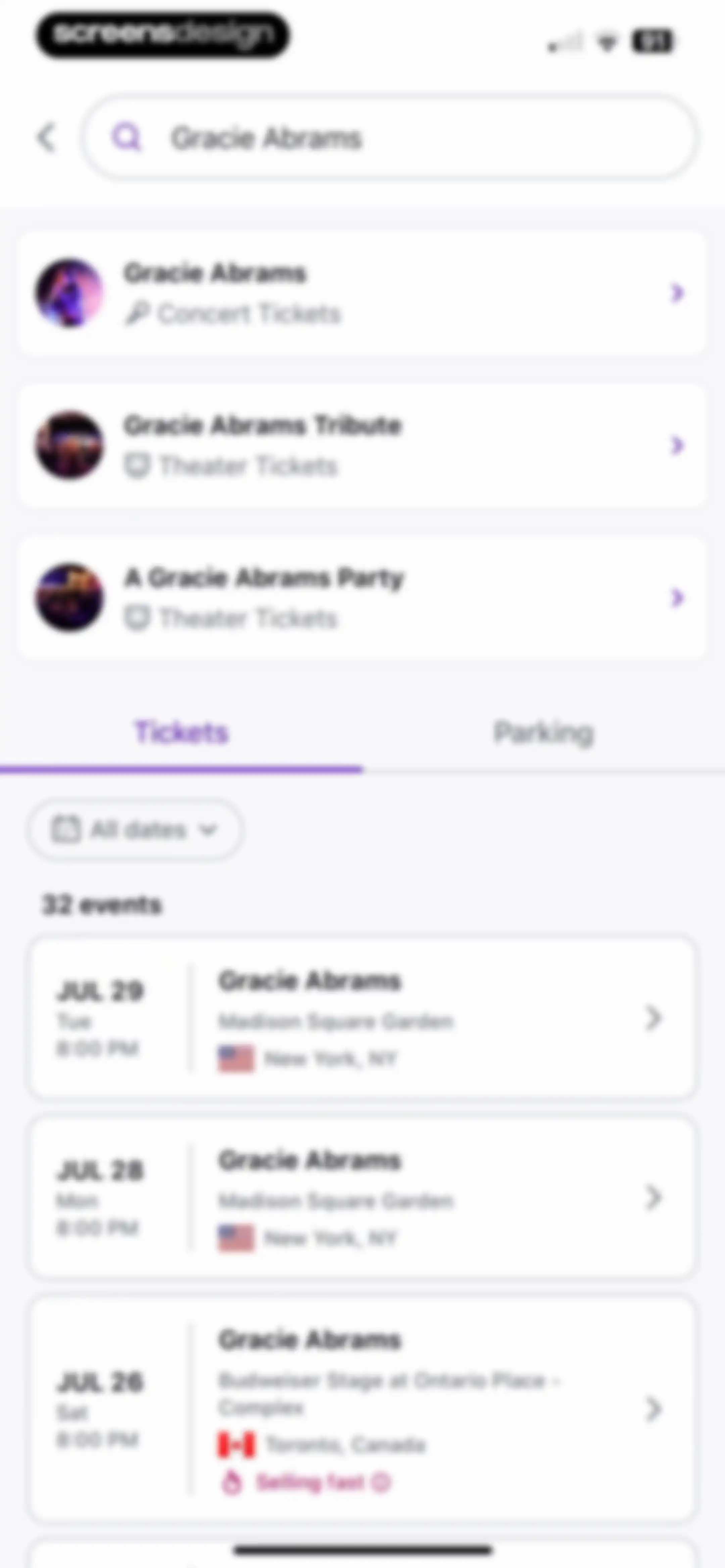StubHub: Event Tickets screen 33