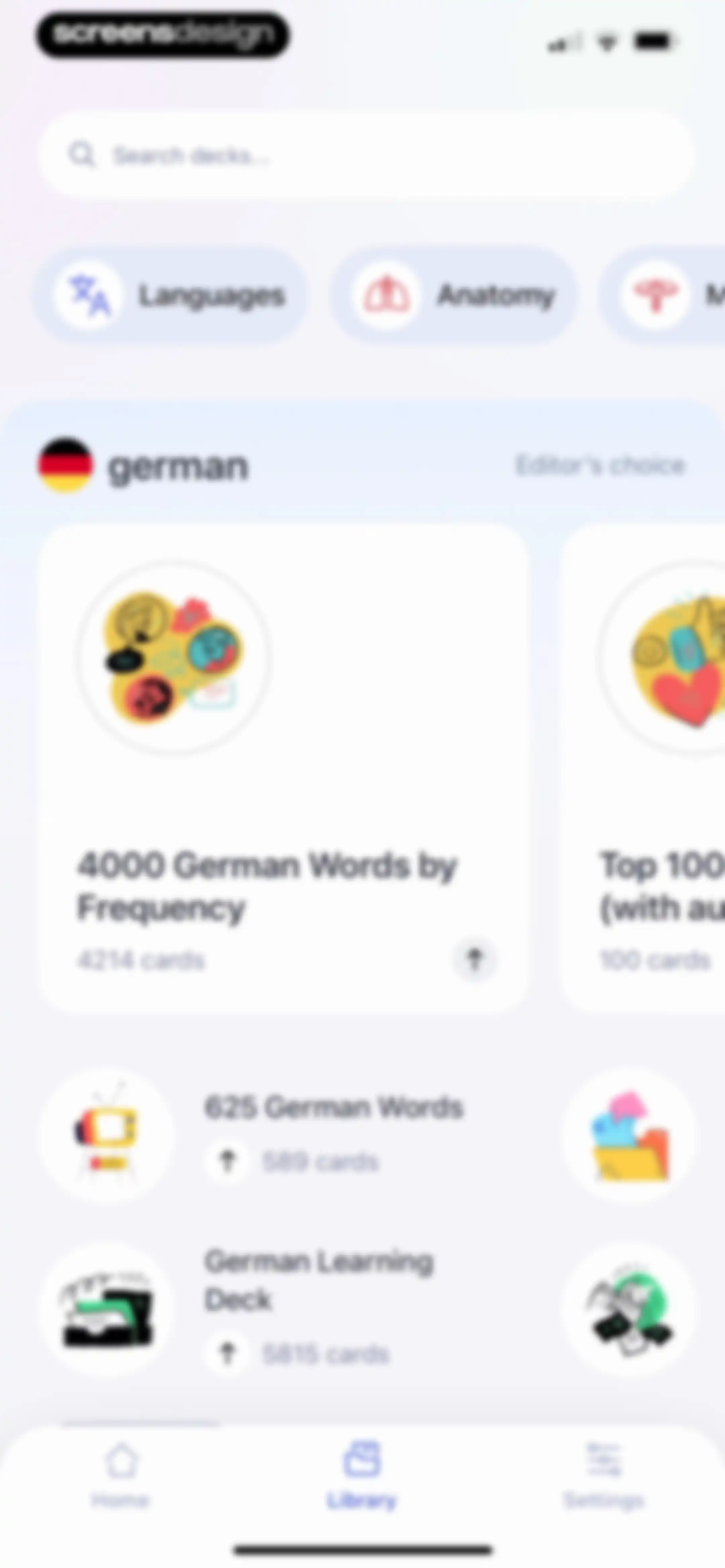 Cogni: Flashcards Learning screen 44