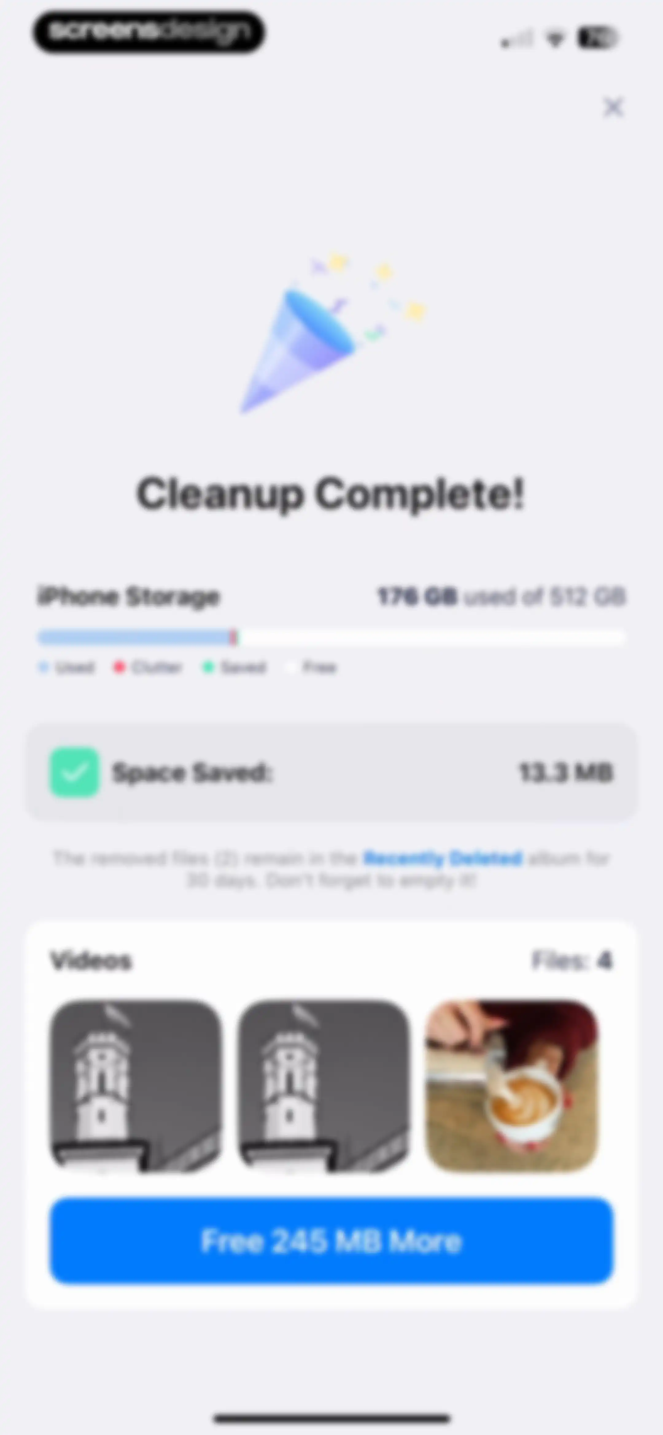 Cleaner Kit - Clean Up Storage screen 27