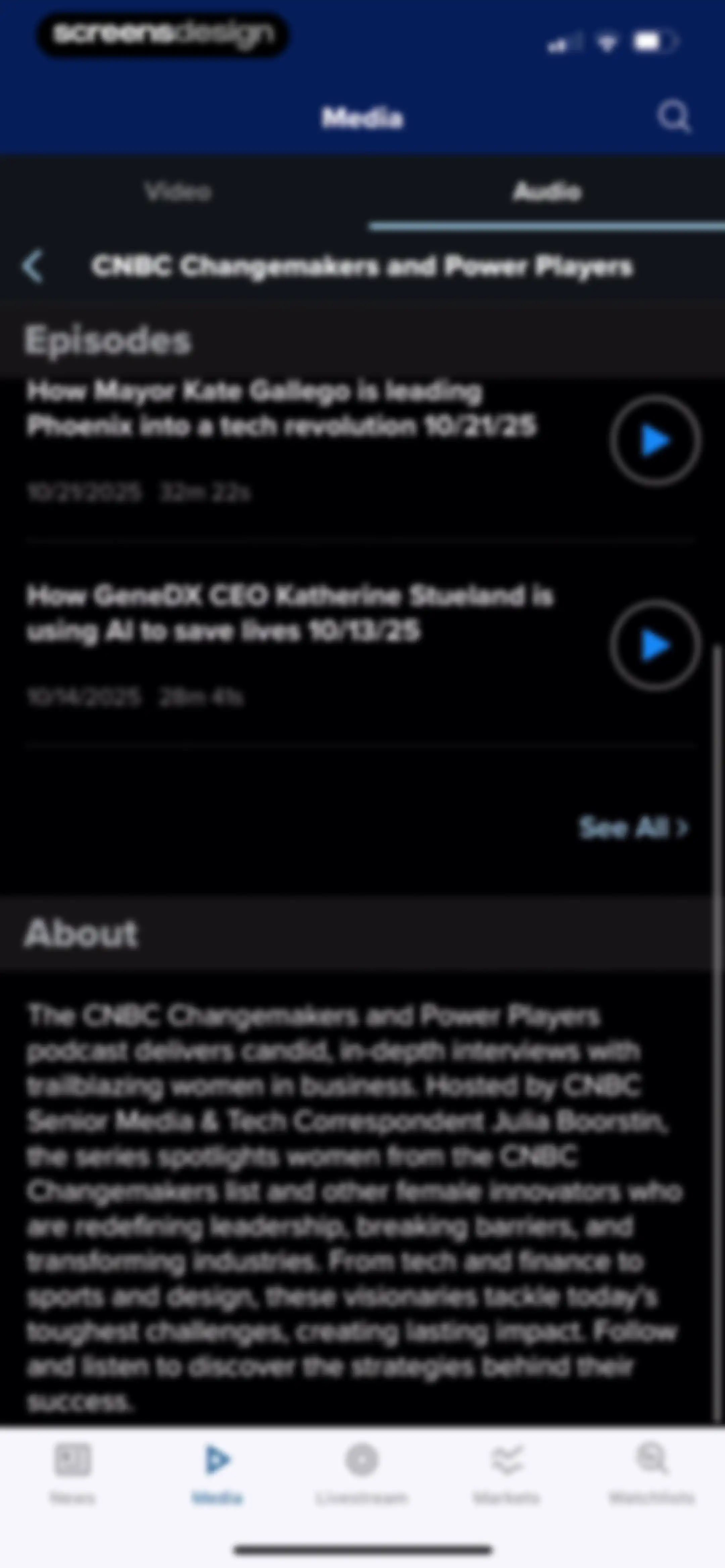 CNBC: Stock Market & Business screen 38