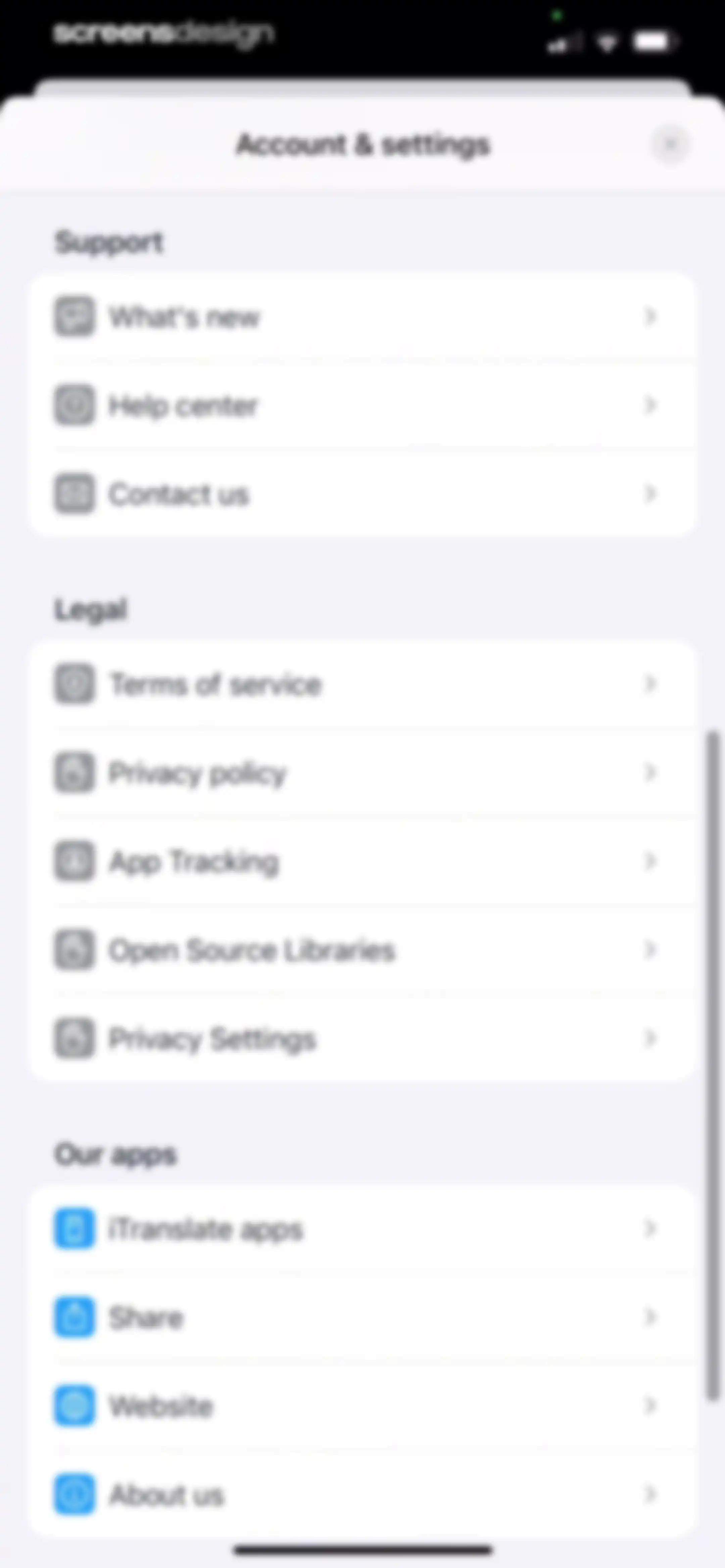 iTranslate Translator screen 100